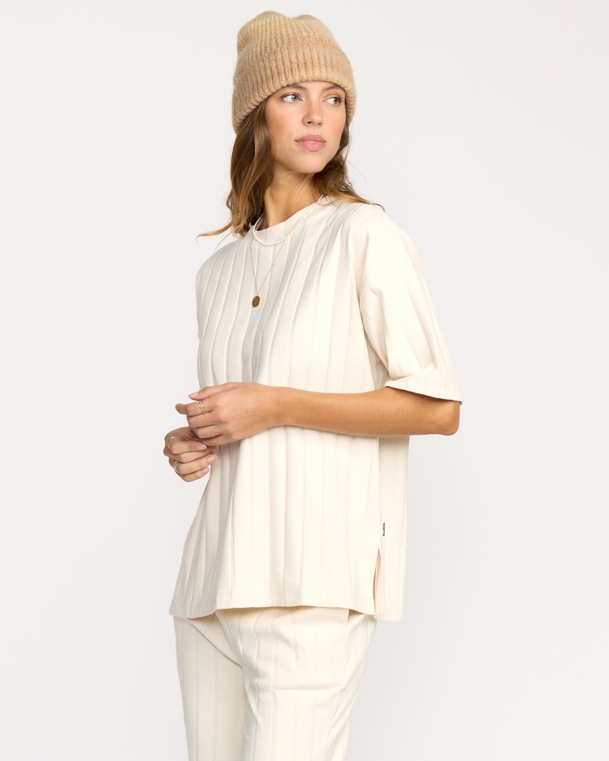 Cass Short Sleeve Top - Whitecap - Image 5