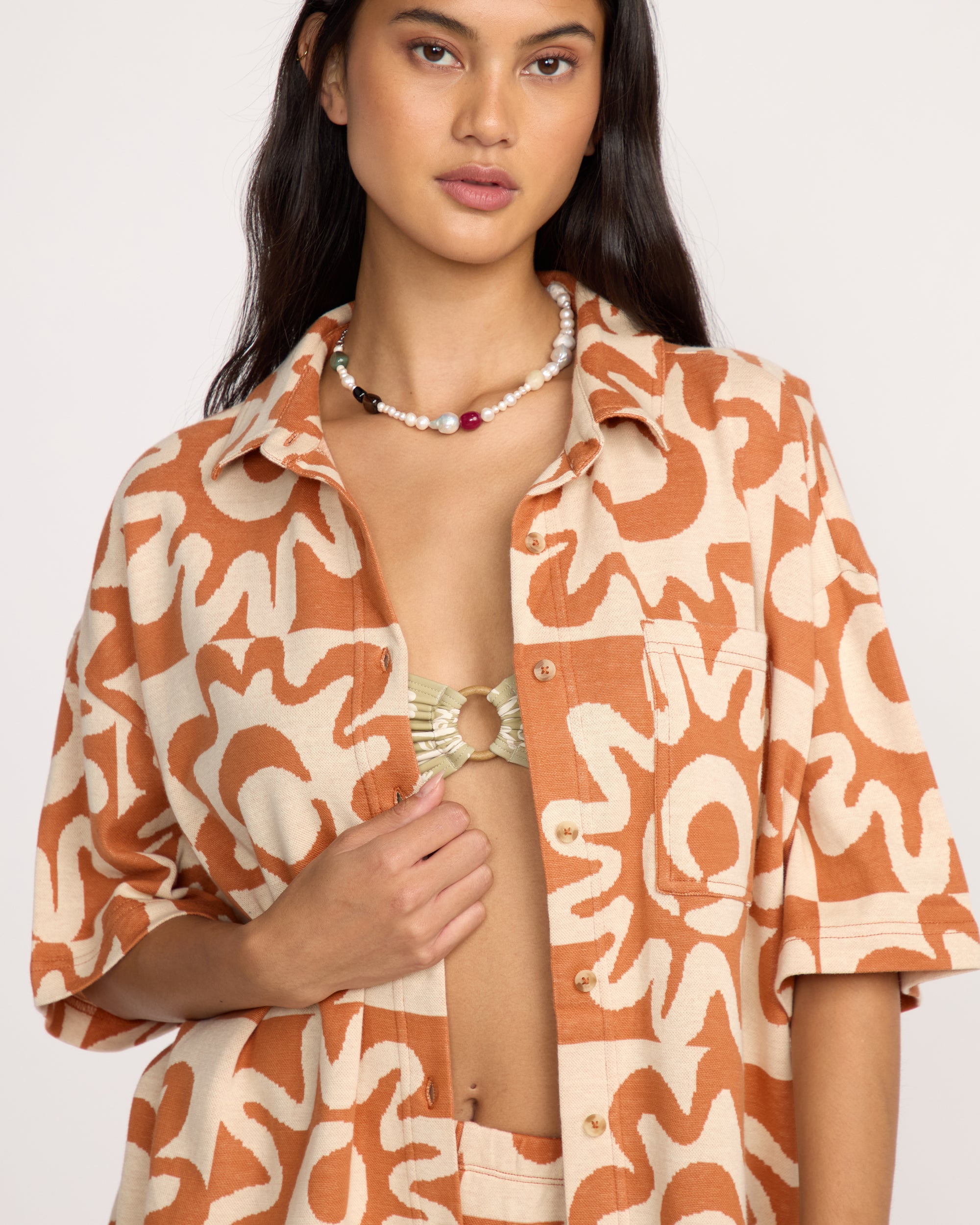 Lost Waves Short Sleeve T-Shirt - Sunburnt - Image 5