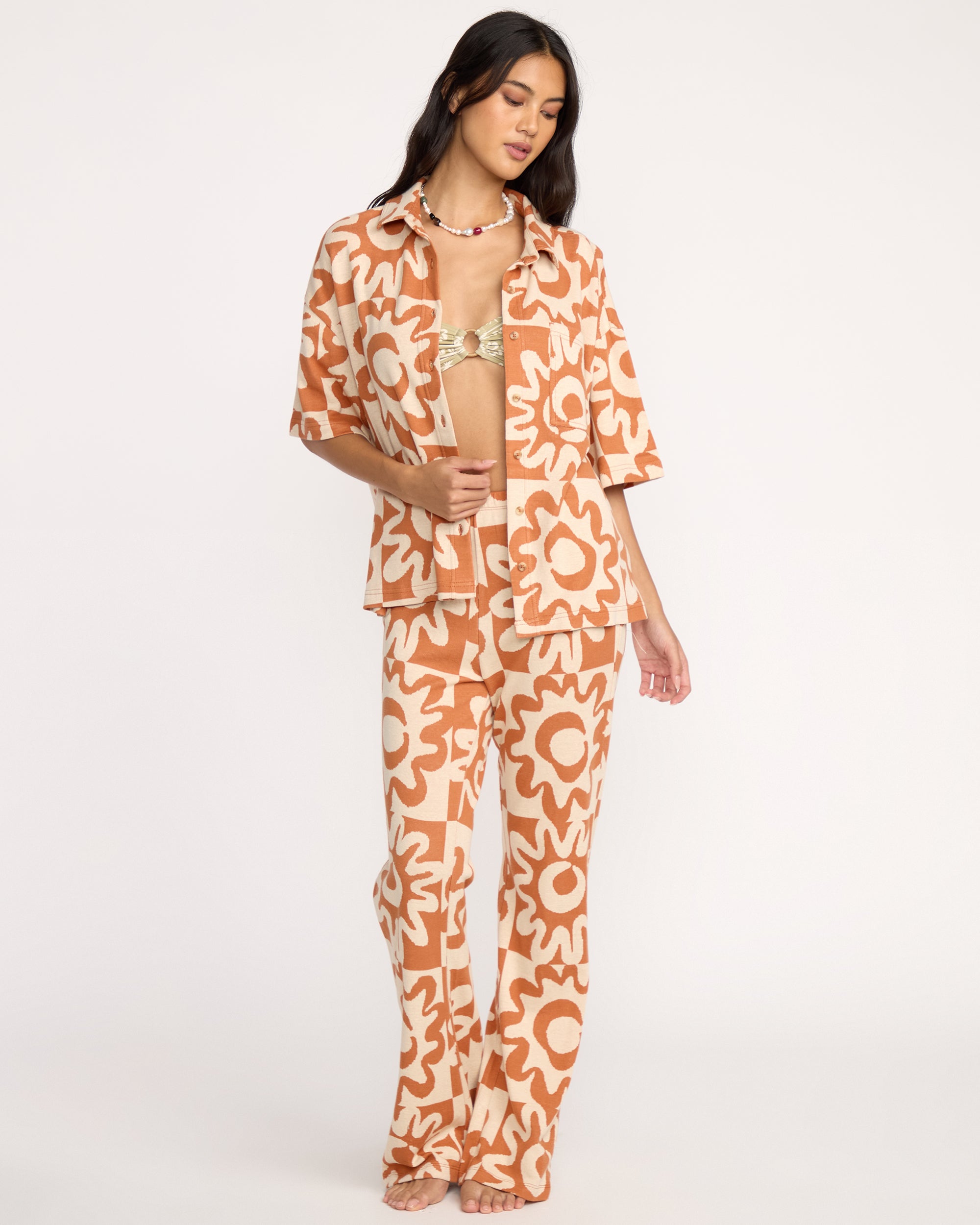 Lost Waves Short Sleeve T-Shirt - Sunburnt - Image 4