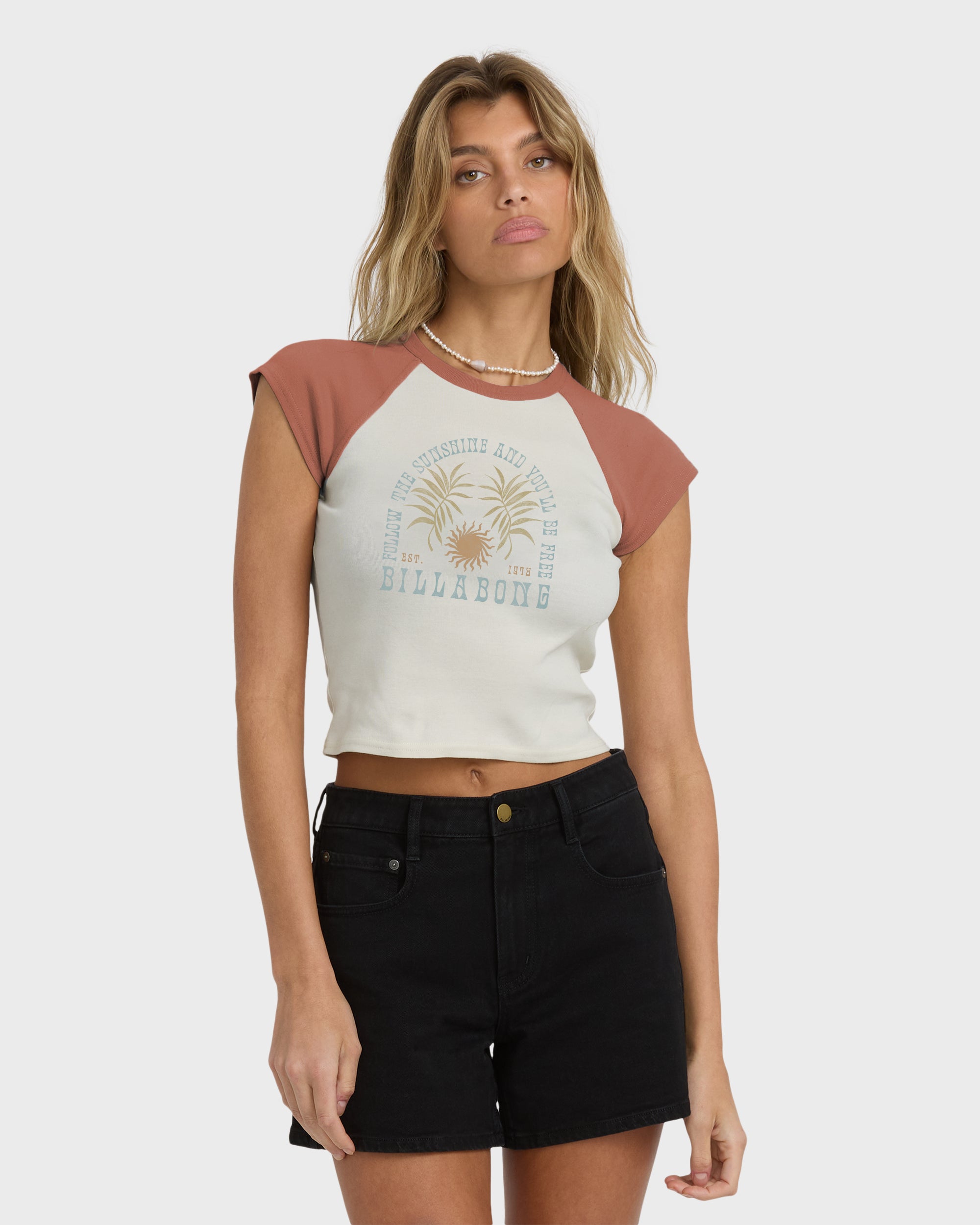 Forever Had Short Sleeve Raglan Tee - Sedona