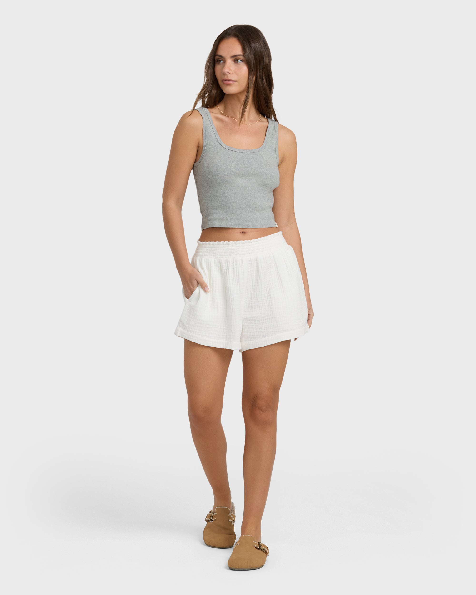 Goddess Knit Tank - Heather Grey - Image 3