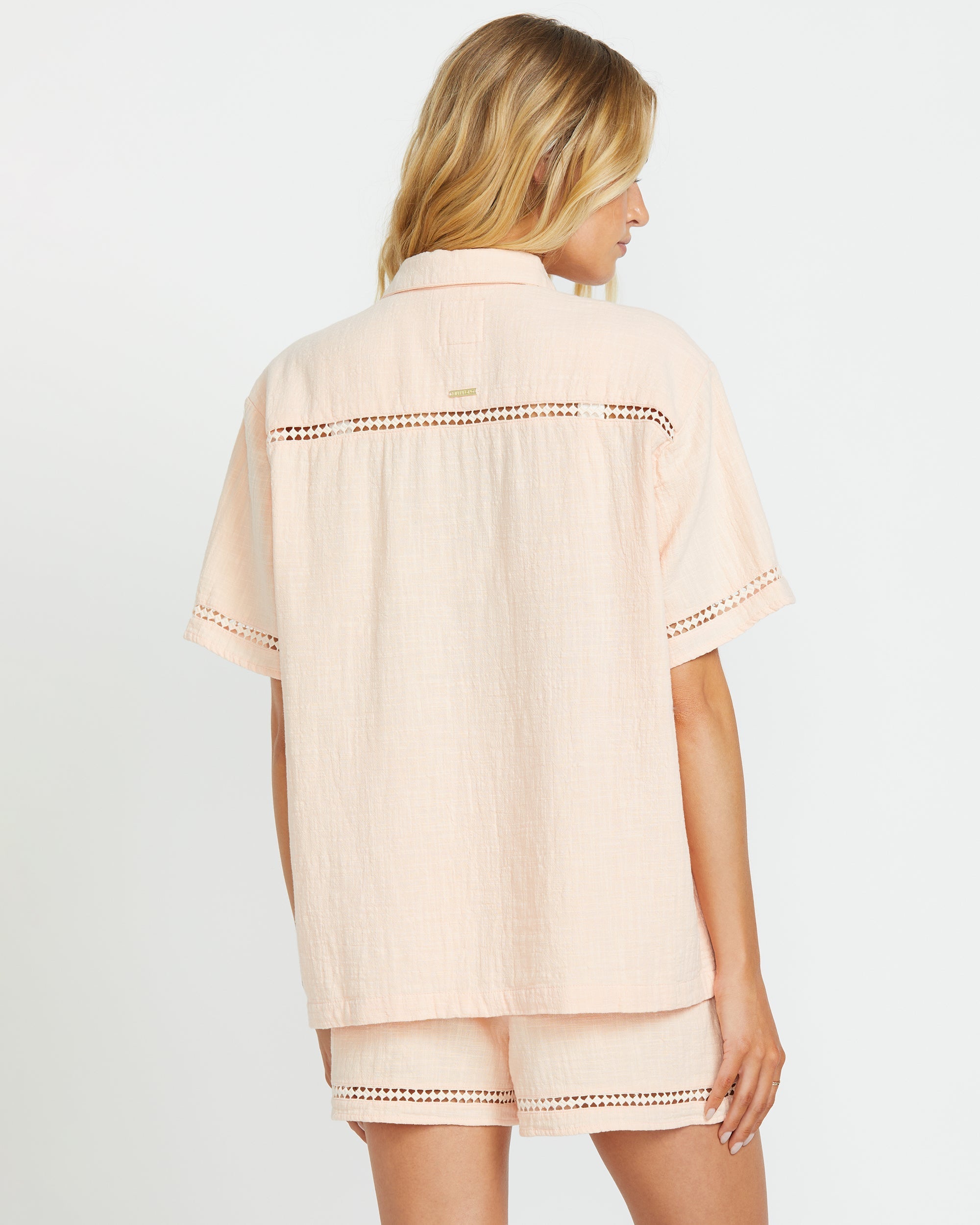 Summers End Short Sleeve Shirt - Soft Peach - Image 5