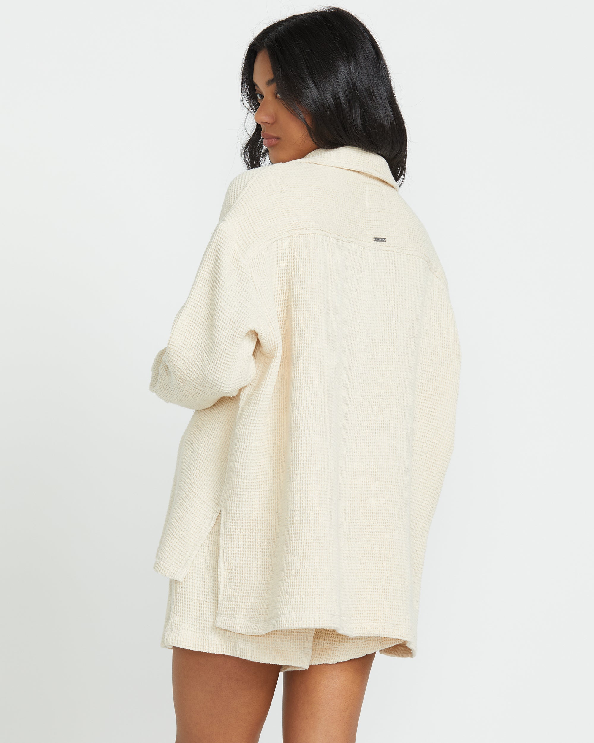 So Cozy Shacket - Dove - Image 2