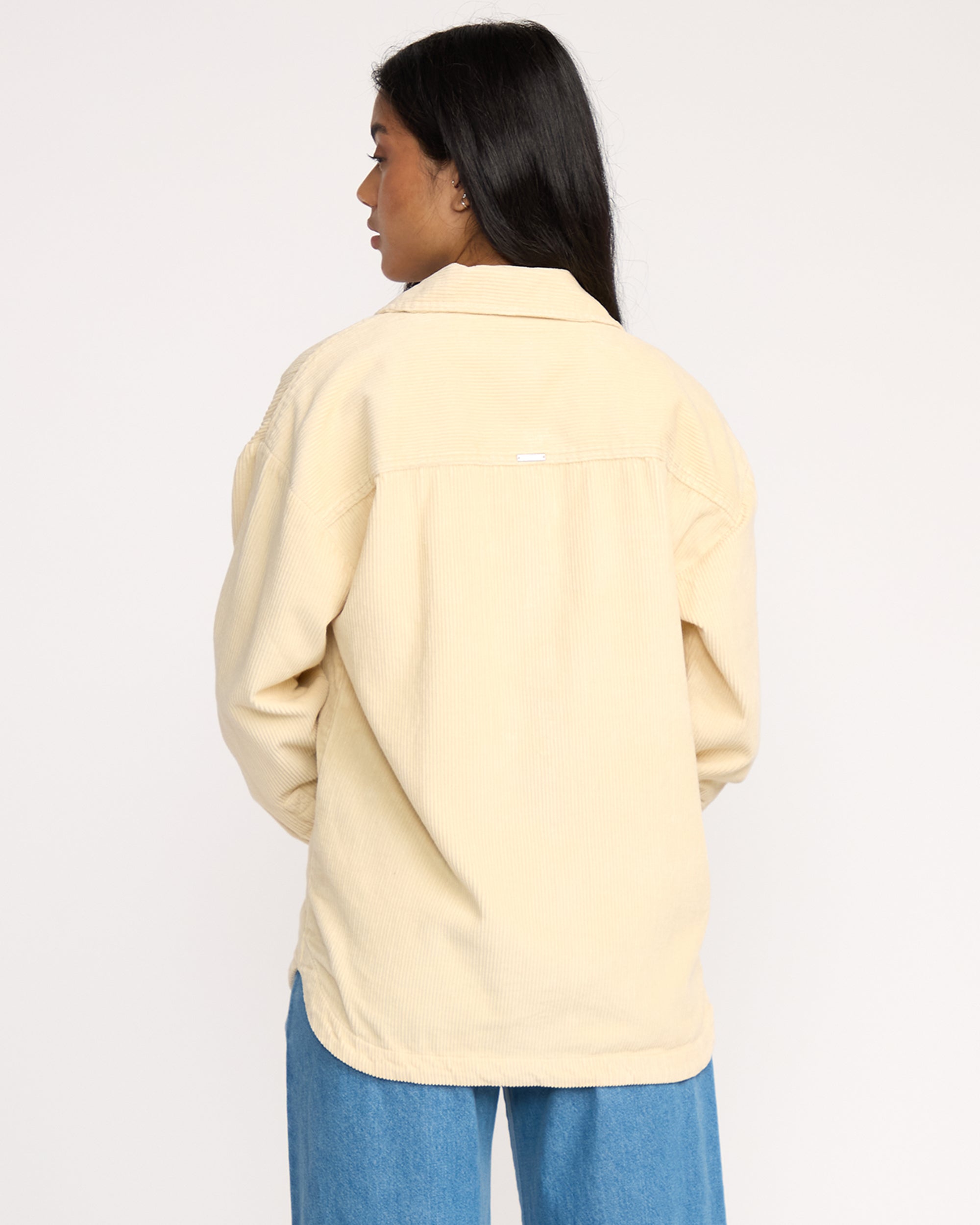 Fadeaway Long Sleeve Shacket - Whitecap - Image 6