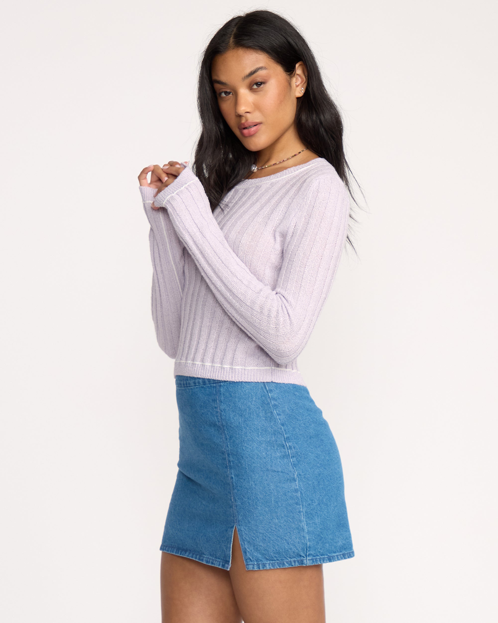 Clare Sweater - Violet Ice - Image 6