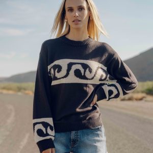 Wave Fade Sweater - Black Sands