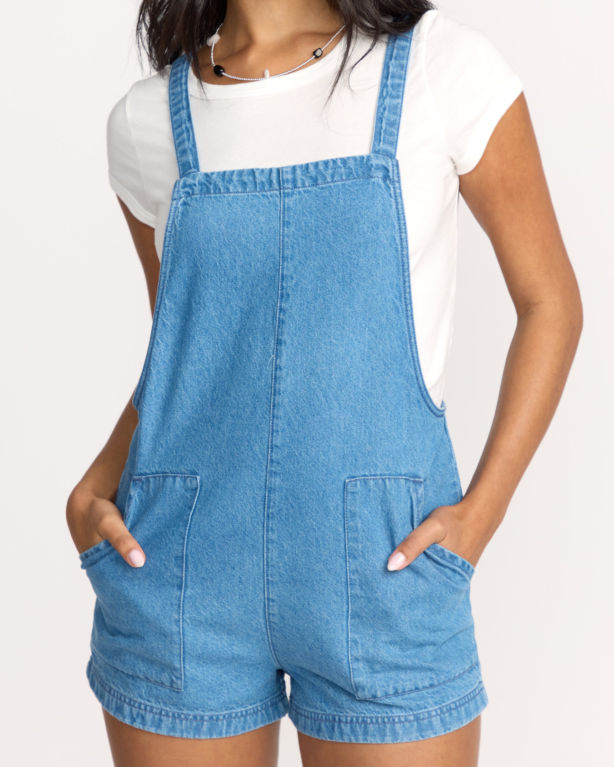 Beach Crush Denim Overalls - Salt Washed - Image 2