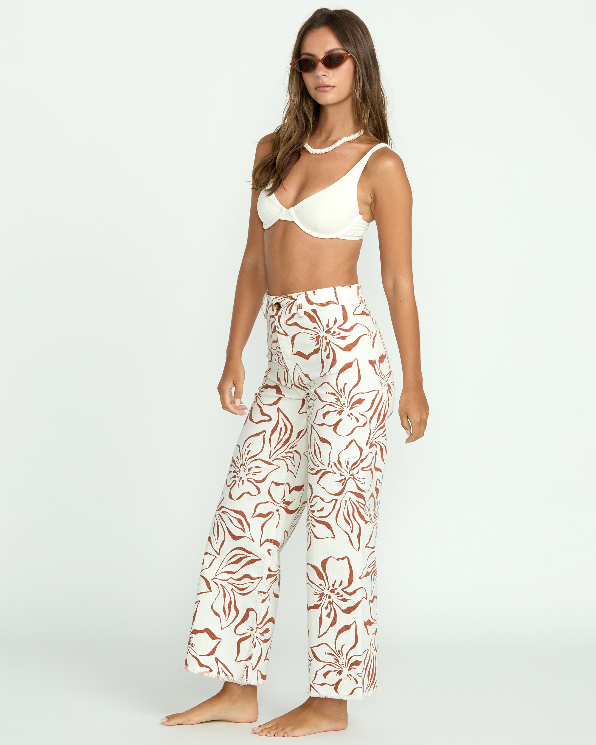Free Fall Printed Twill Pants - Salt Crystal - Image 5