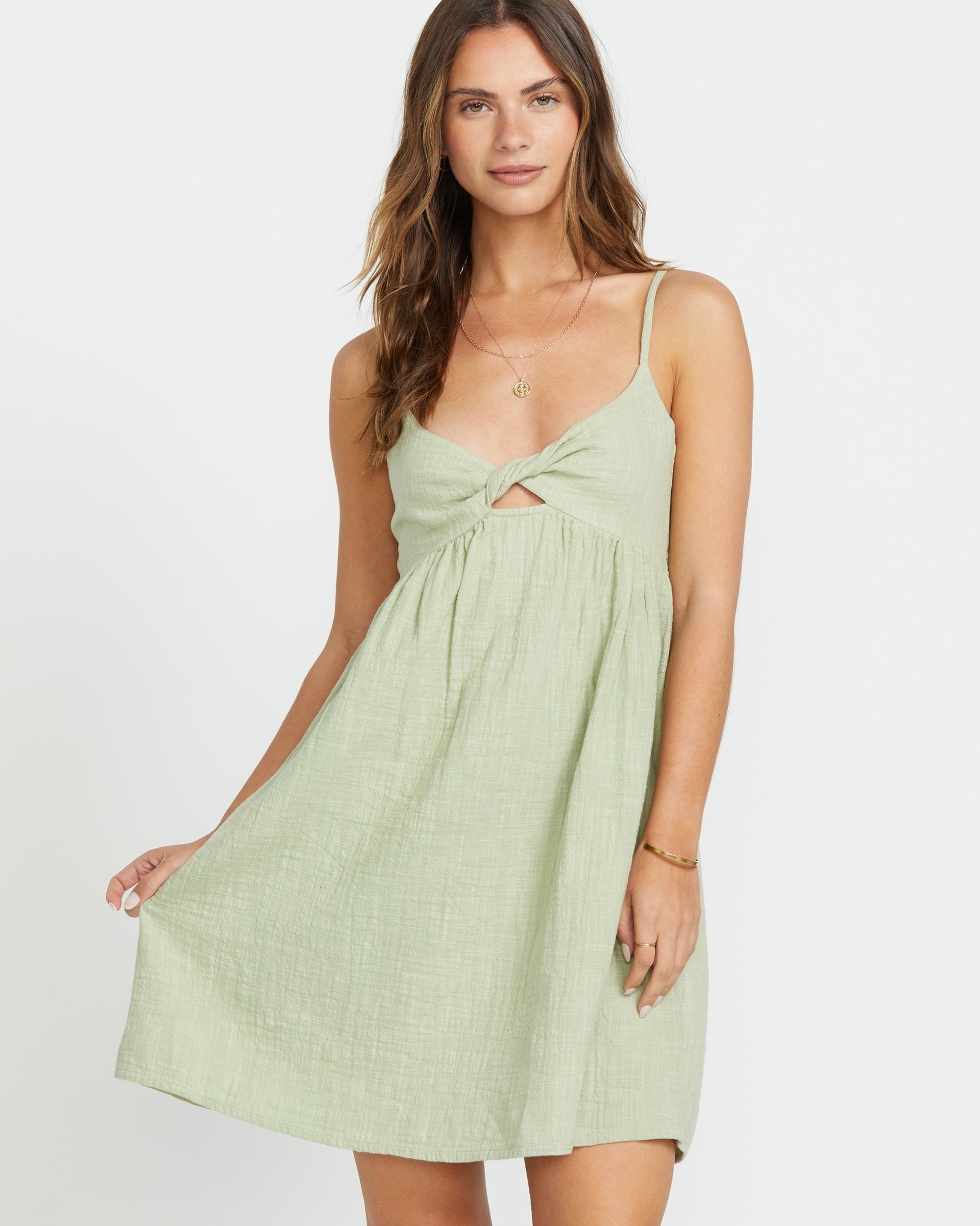 In A Twist Dress - Pistachio - Image 6