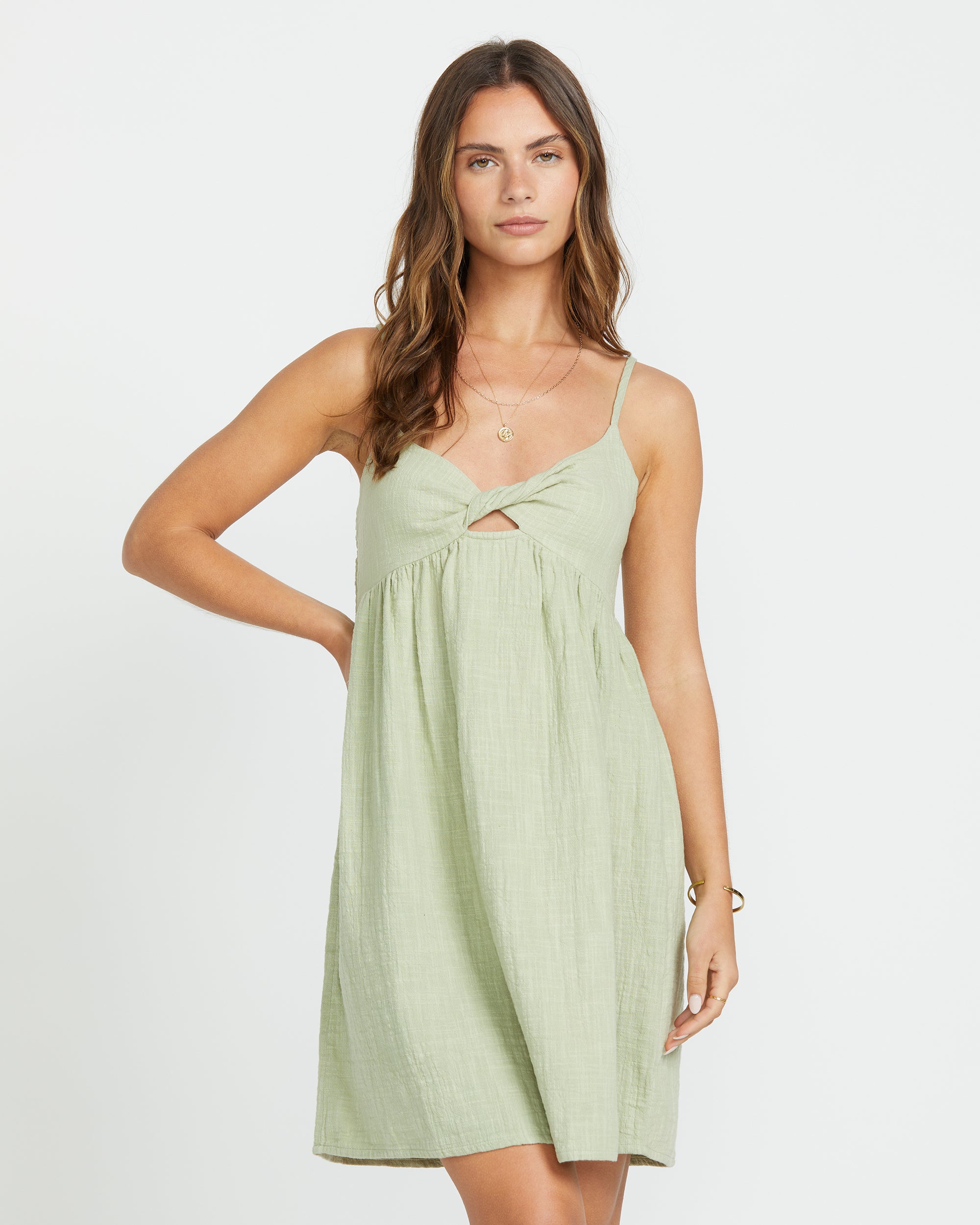 In A Twist Dress - Pistachio - Image 2