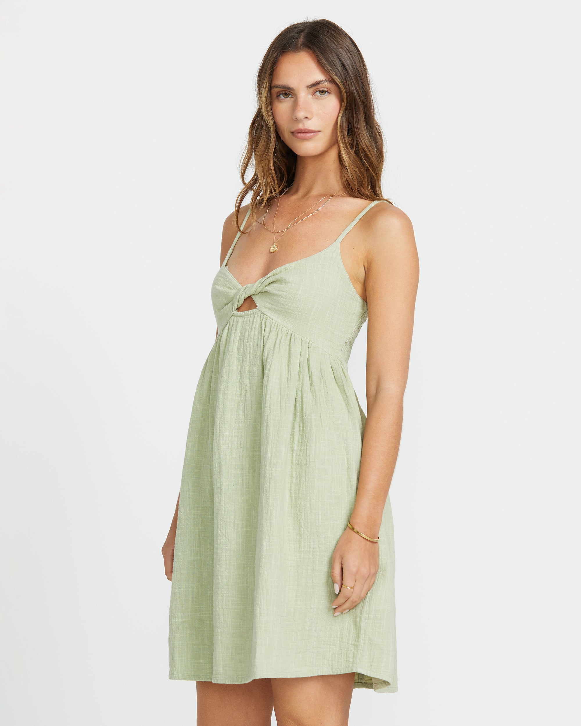 In A Twist Dress - Pistachio - Image 4