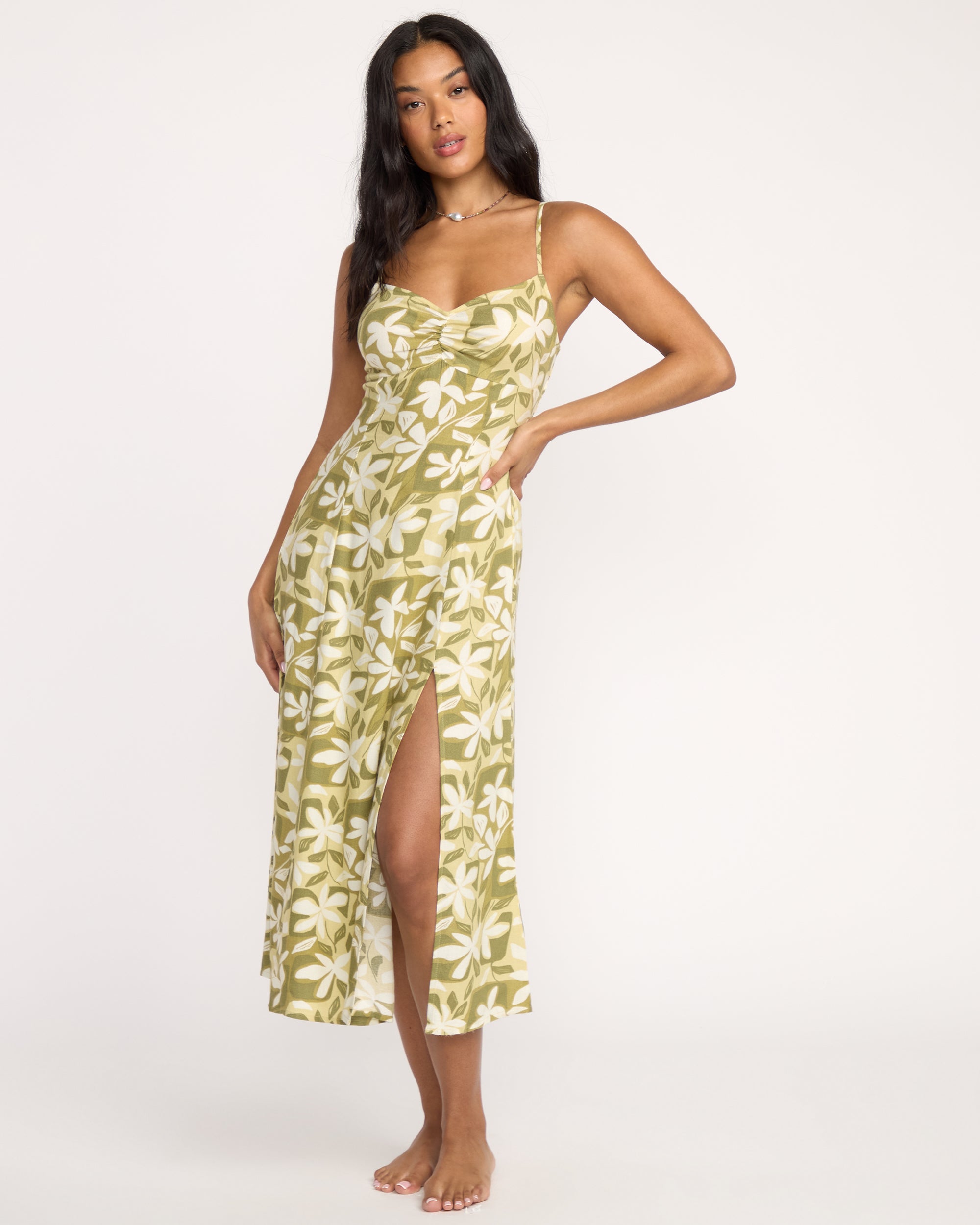 Sunset Love Dress - Light Olive - Image 3
