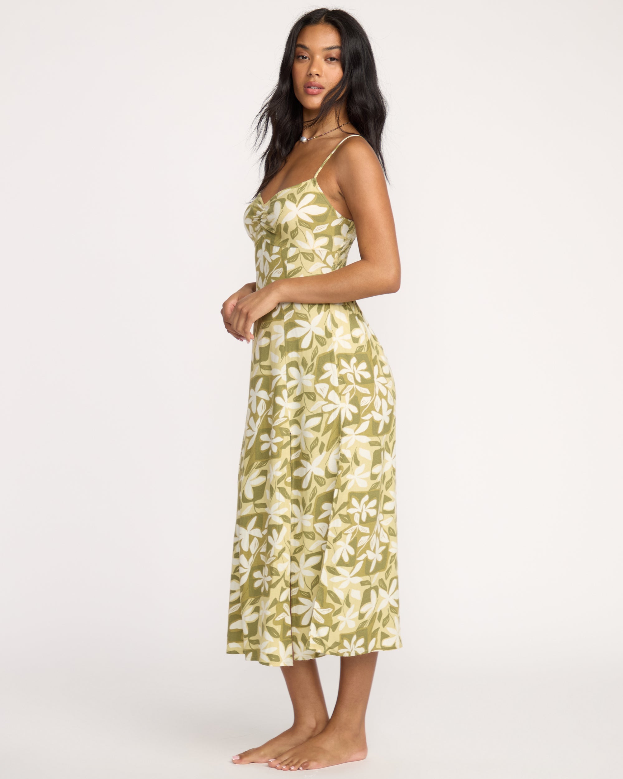 Sunset Love Dress - Light Olive - Image 4