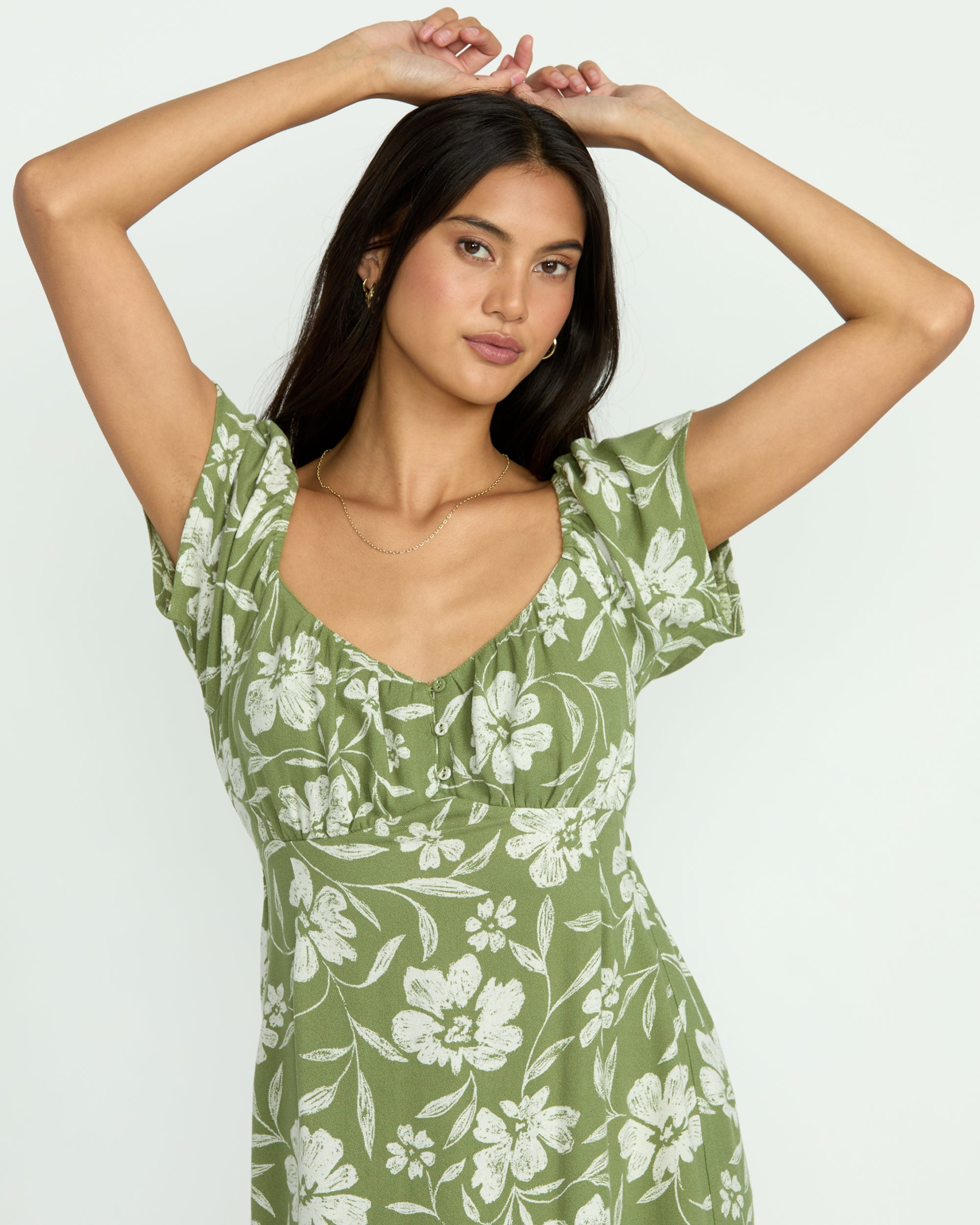 Fall For You Dress - Ranger Green - Image 2