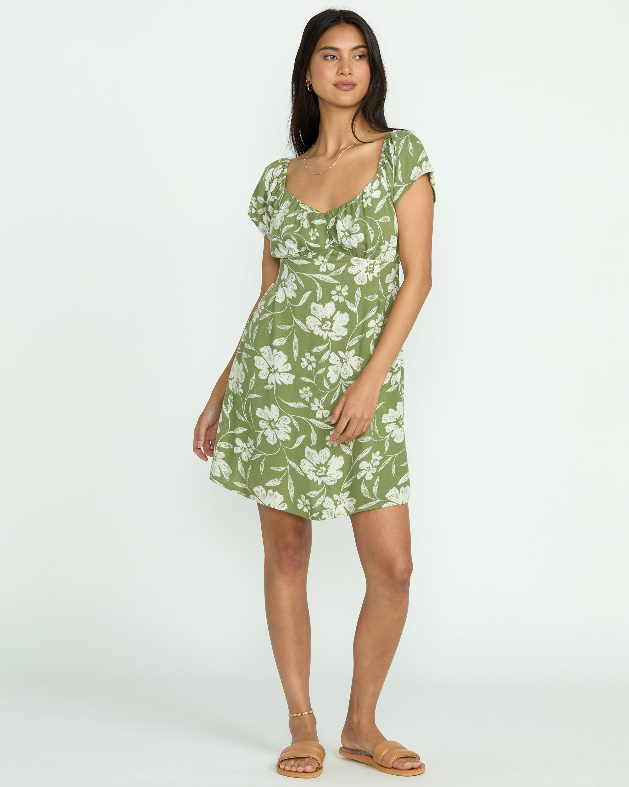 Fall For You Dress - Ranger Green
