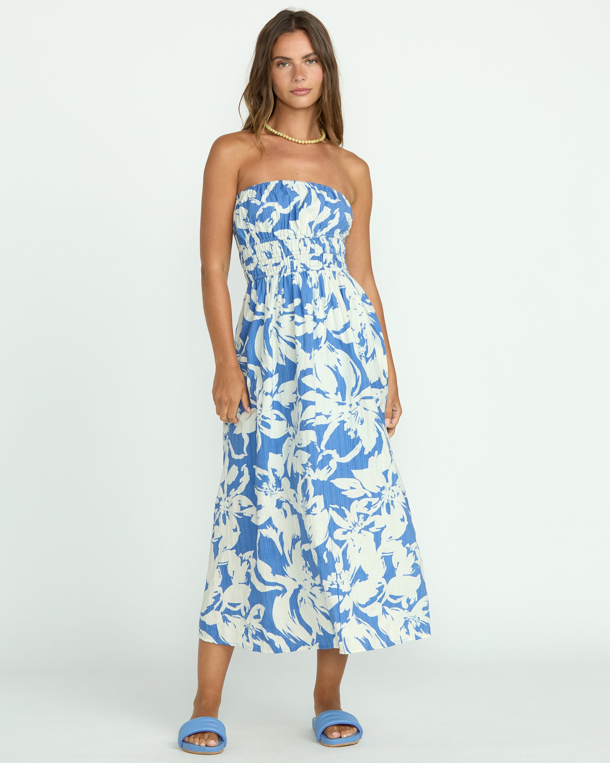 In The Sky Midi Dress - True Blue - Image 3