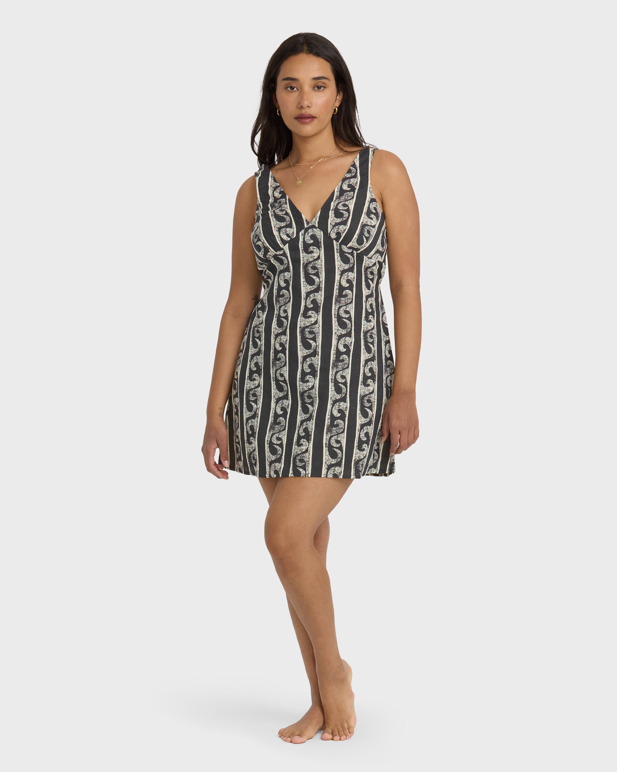 Morning Swell Mini Dress - Black Sands - Image 2