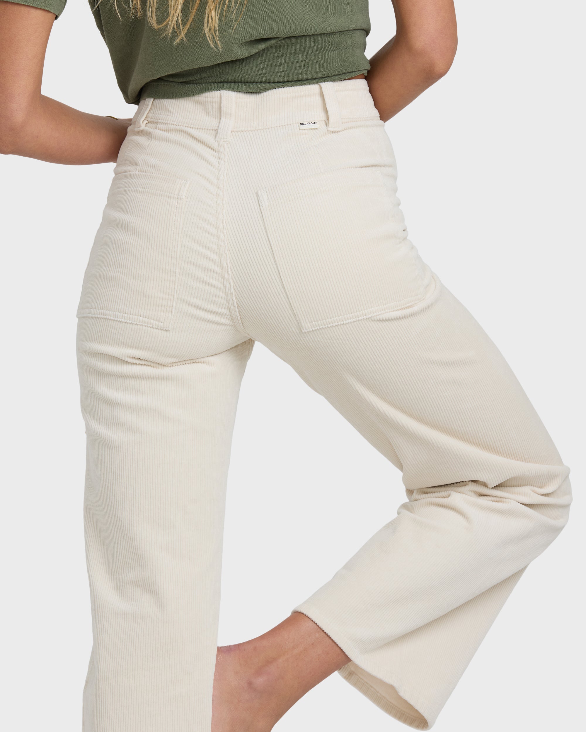 Free Fall High-Waist Cord Pants - Whitecap - Image 8