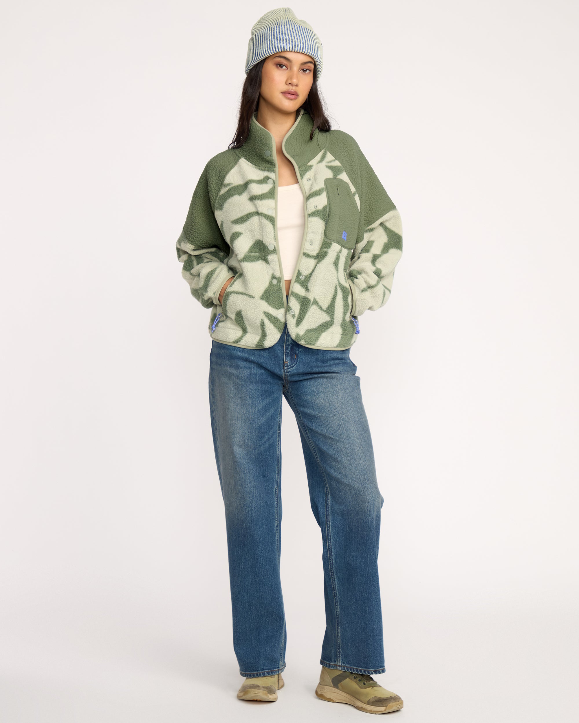 Popoyo Snap Up Jacket - Seagrass - Image 4