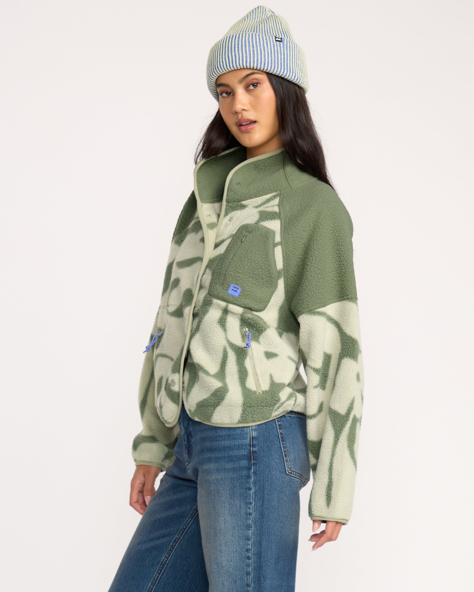 Popoyo Snap Up Jacket - Seagrass - Image 3