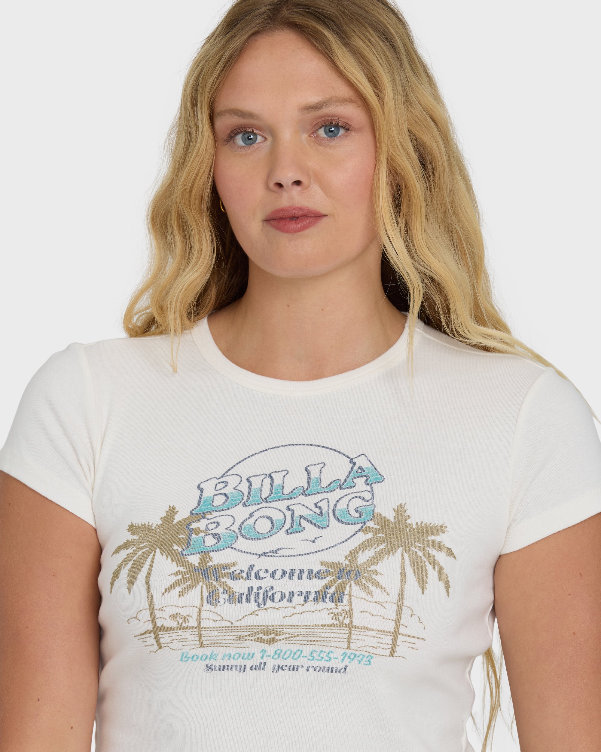 Tropics Sunset California Tee - Salt Crystal - Image 2