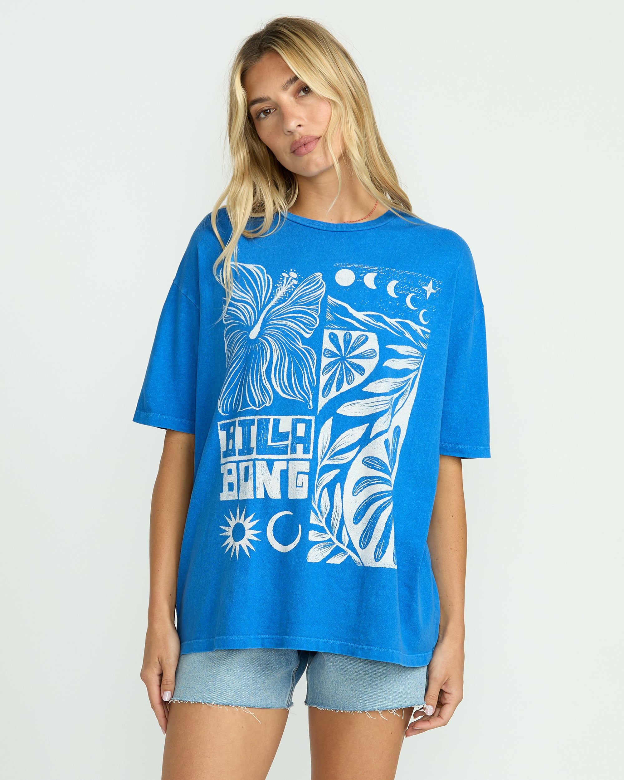 Summer Nights Tee - True Blue
