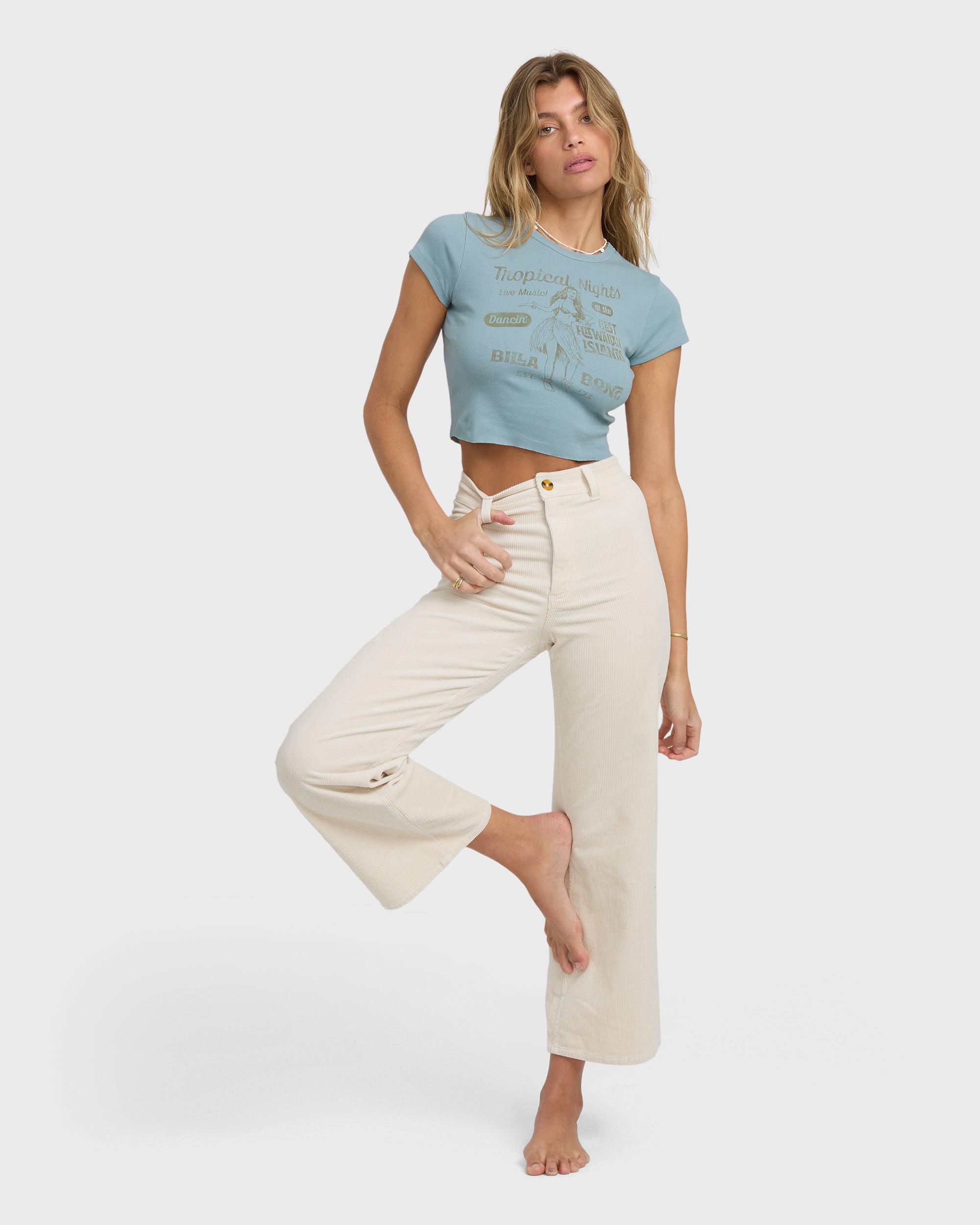 Pretty Sweet Day Short Sleeve T-Shirt - Mineral Blue - Image 3