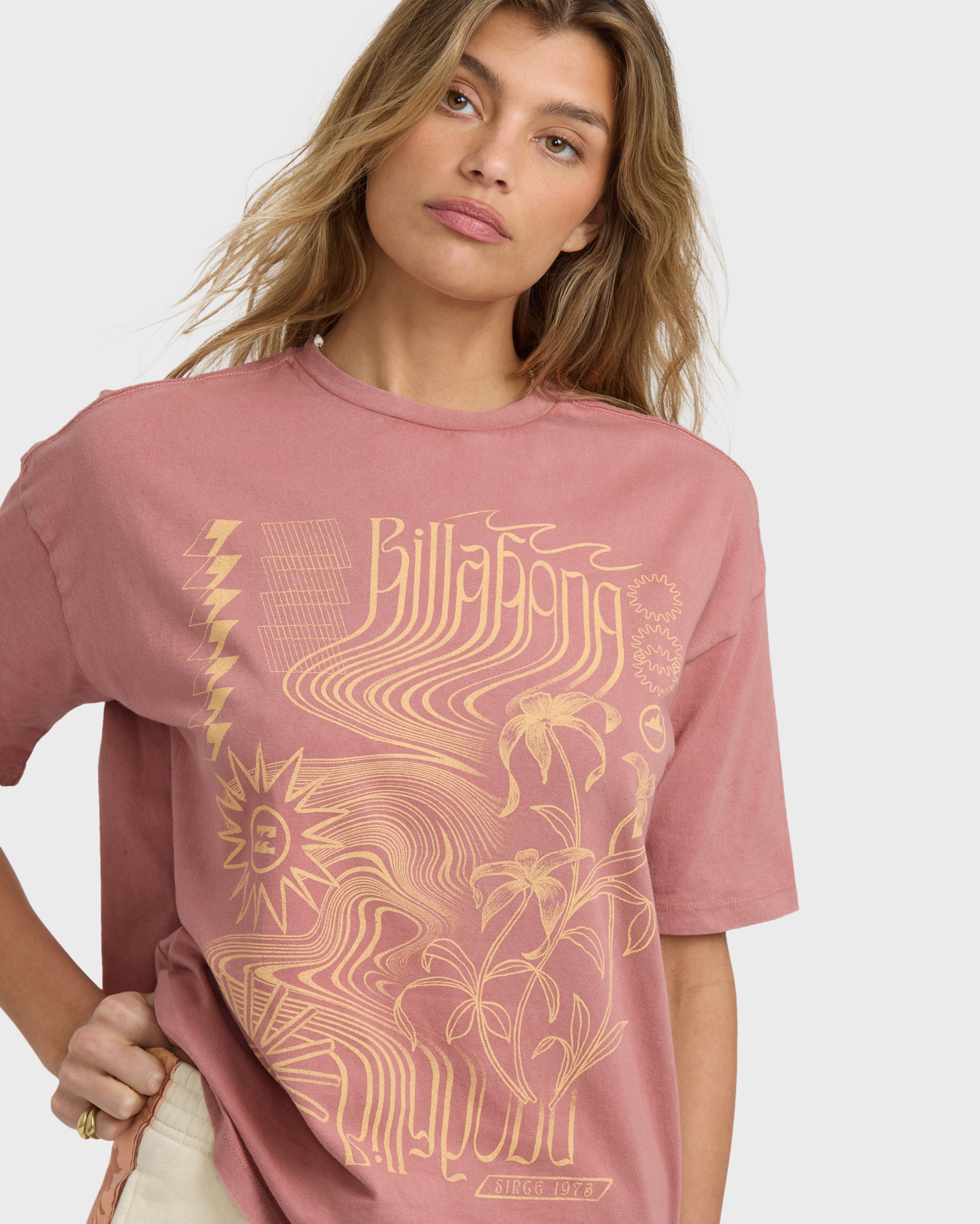 Surf Coalition Short Sleeve T-Shirt - Dark Coral