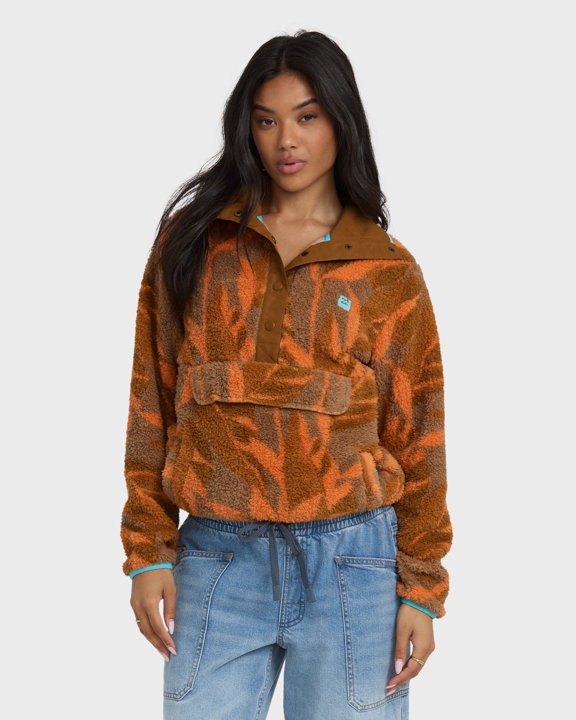 Switchback Pullover Sweatshirt - Faded Orange - Image 2
