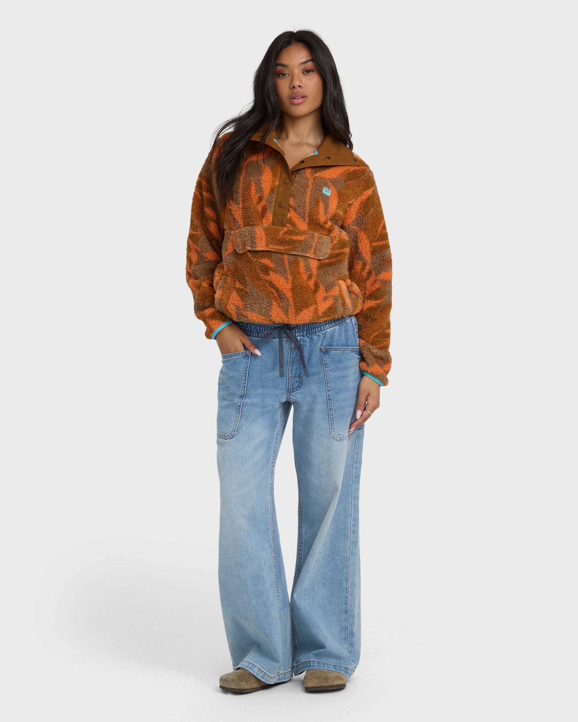 Switchback Pullover Sweatshirt - Faded Orange - Image 3