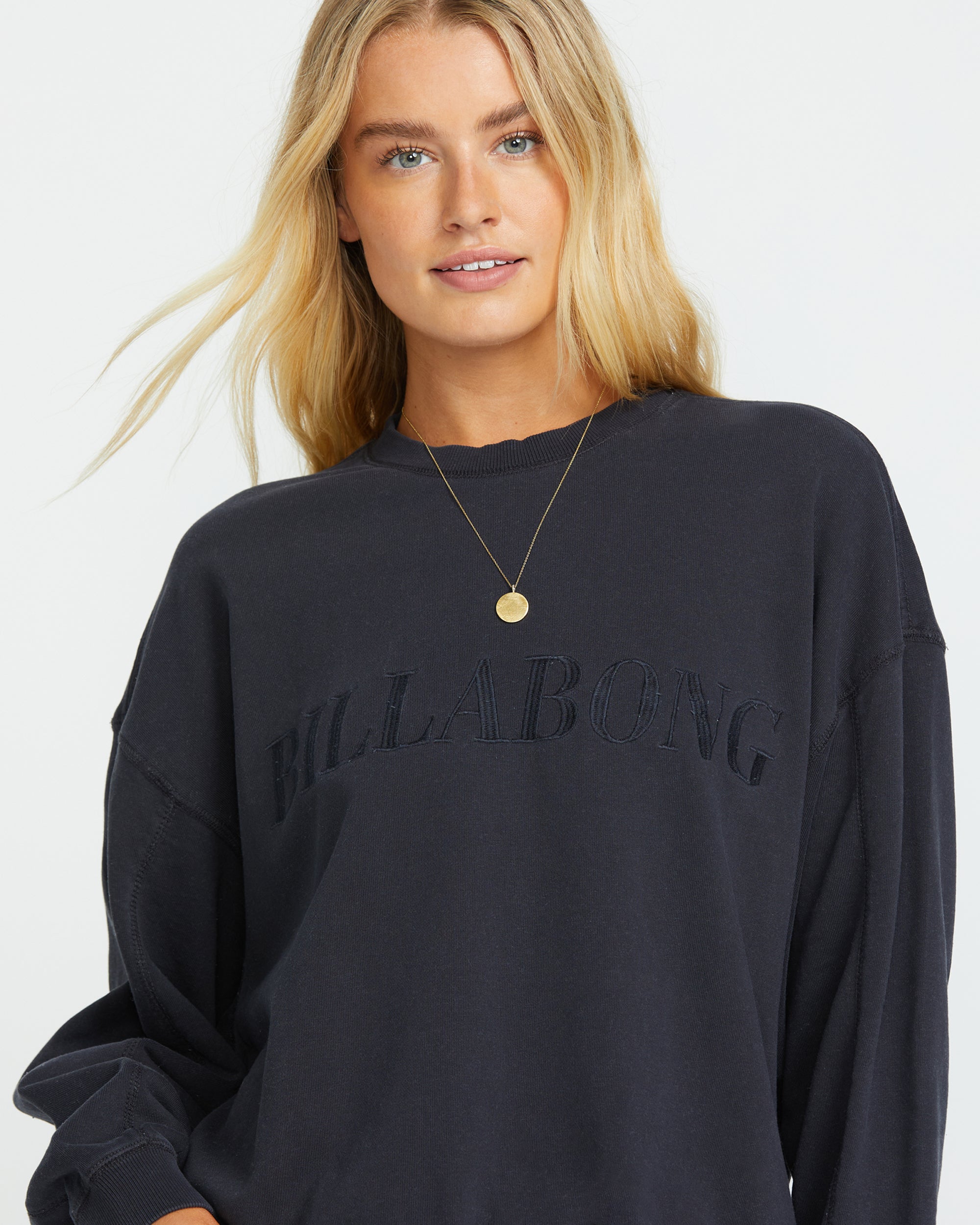 So Typical Kendal Crew Sweatshirt - Black Pebble - Image 5