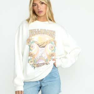 Ride In Crew Sweatshirt - Salt Crystal
