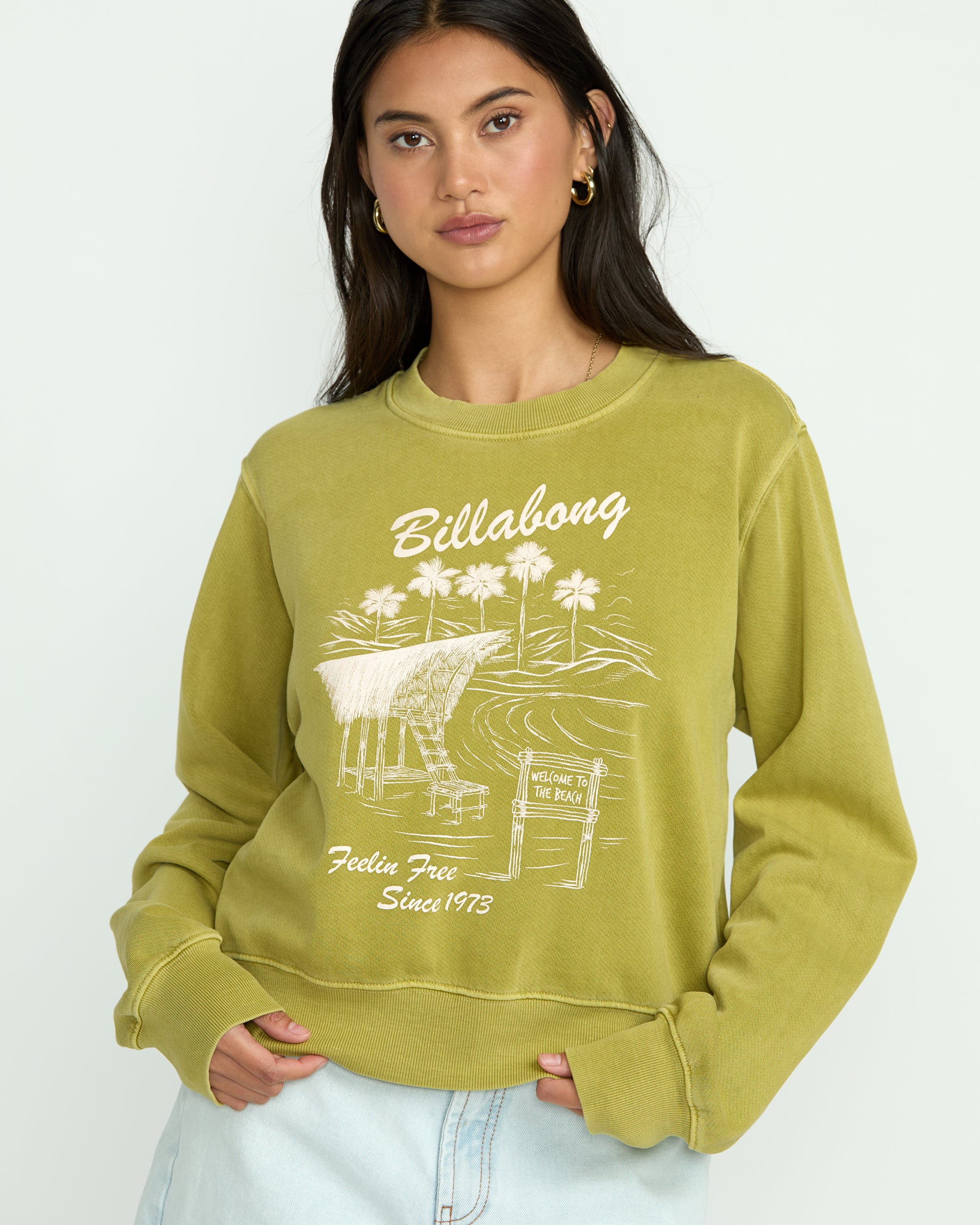 From Paradise Crewneck Sweatshirt - Sea Moss - Image 5