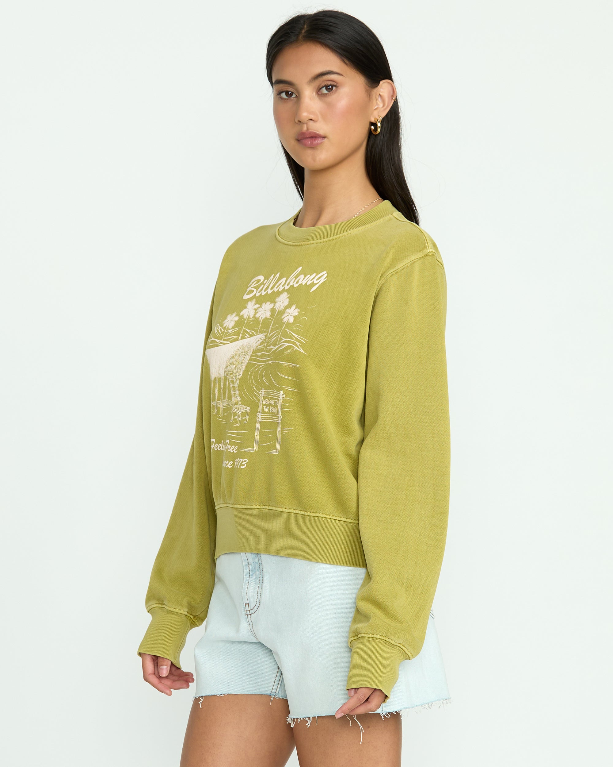 From Paradise Crewneck Sweatshirt - Sea Moss - Image 3