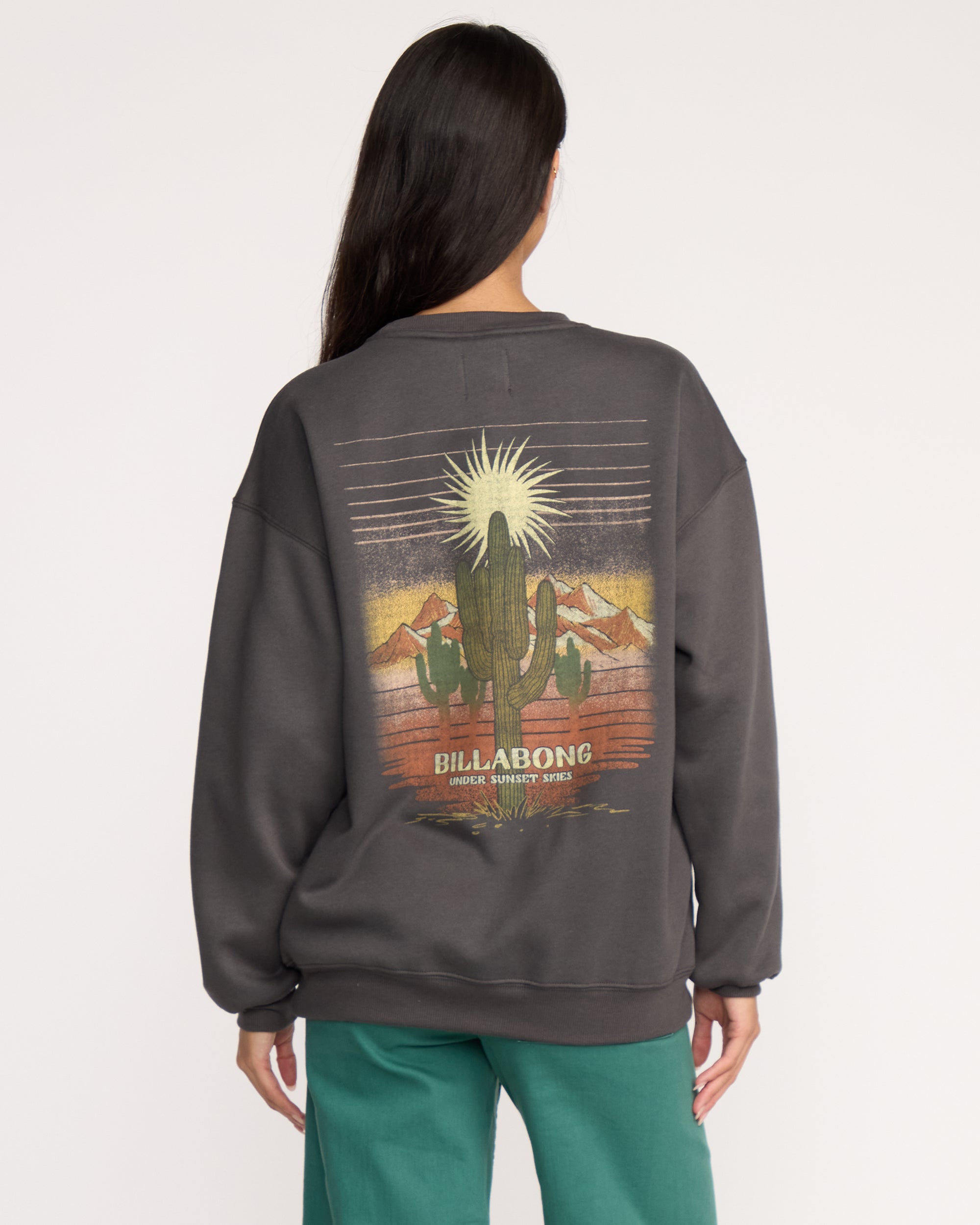 Desert Break Crewneck Sweatshirt - Off Black