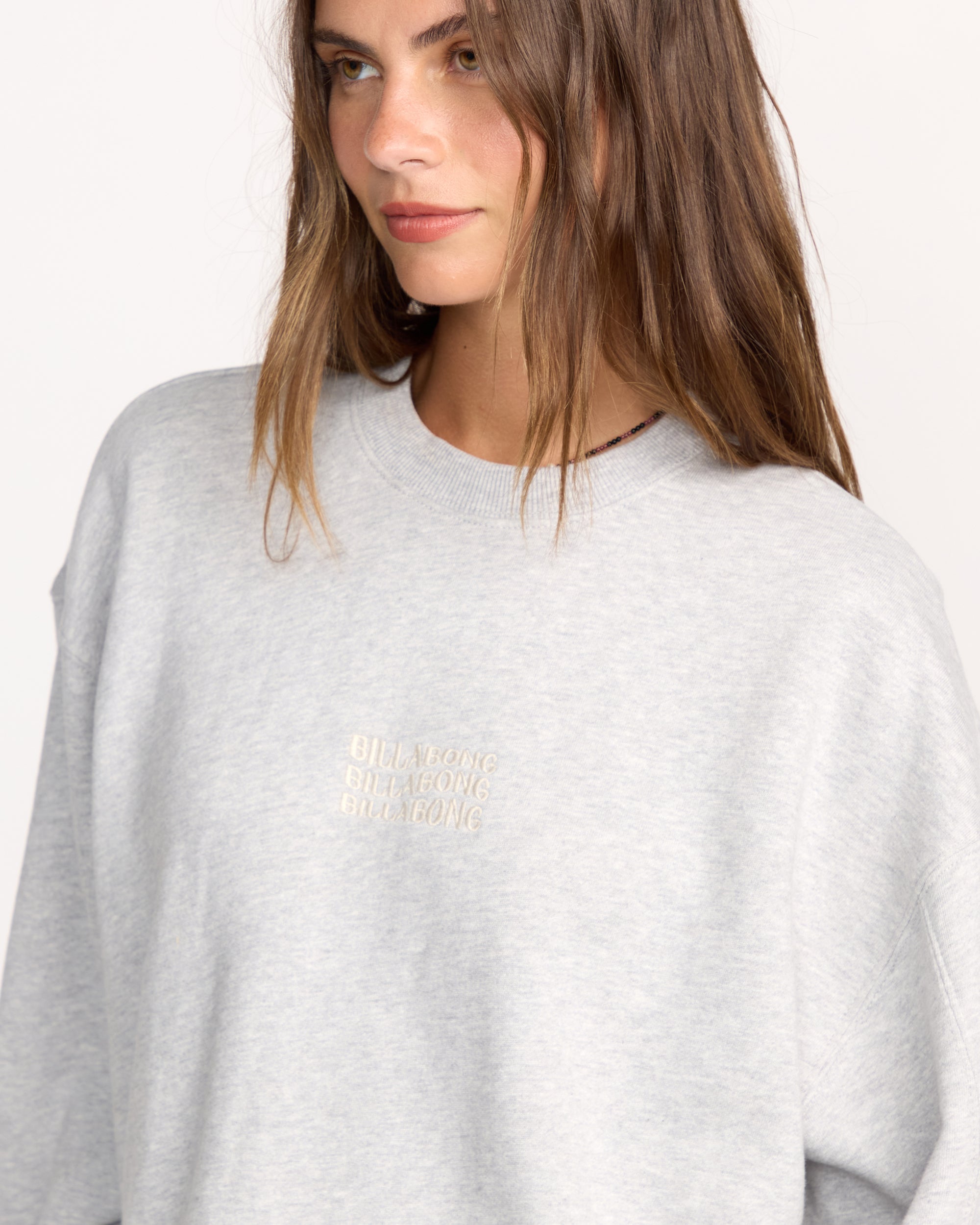 So Sunny Kendal Crewneck Sweatshirt - Heather Grey - Image 2