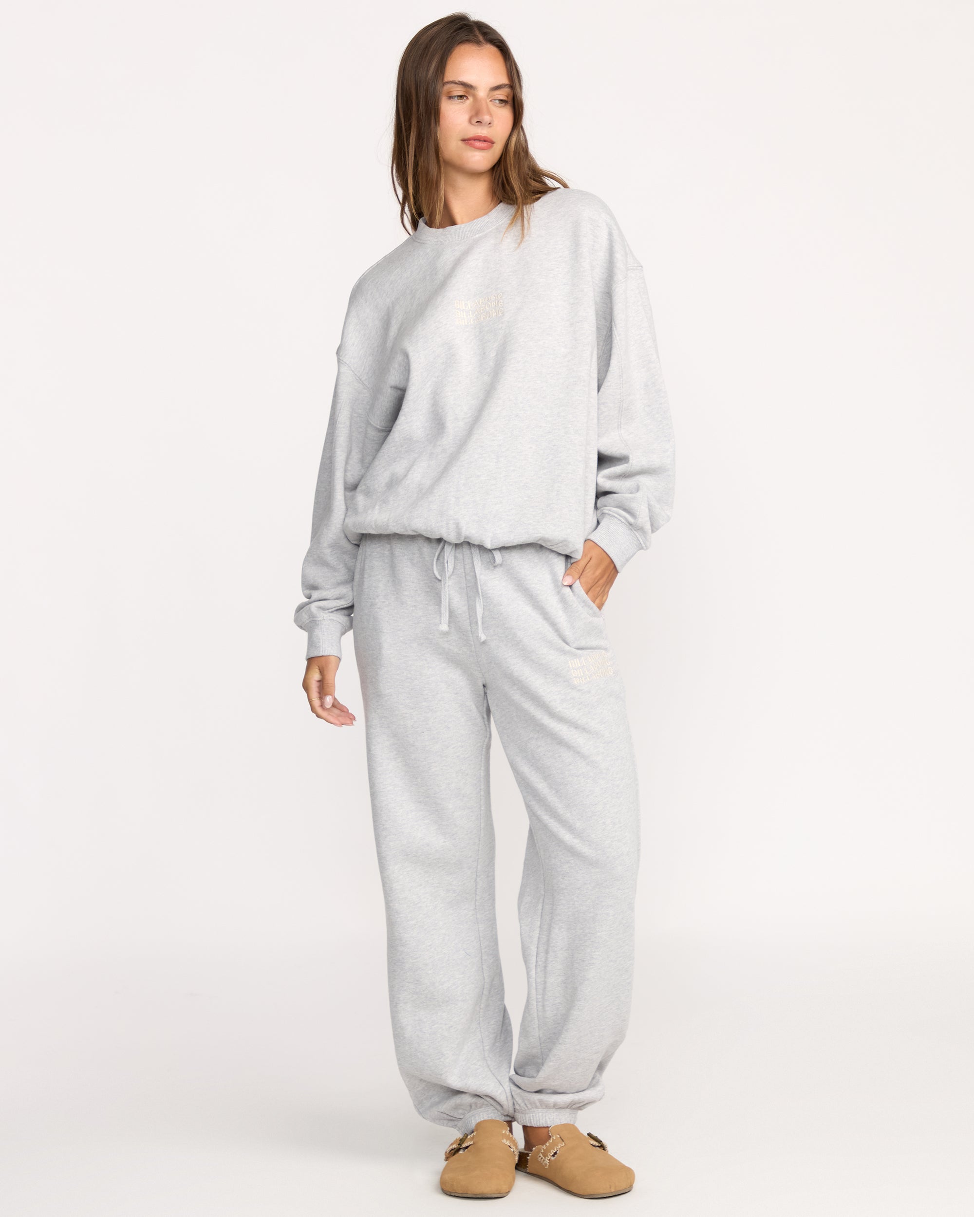 So Sunny Kendal Crewneck Sweatshirt - Heather Grey - Image 3