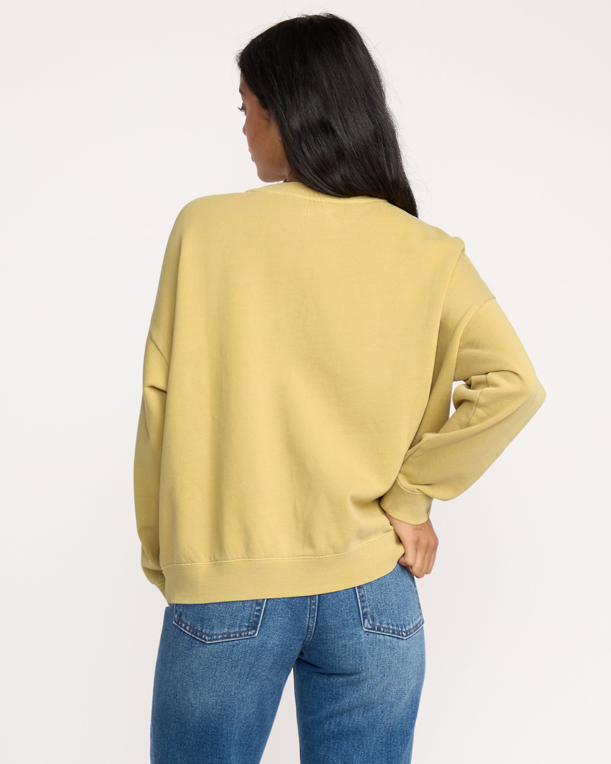 Echo Crewneck Sweatshirt - Light Olive - Image 3