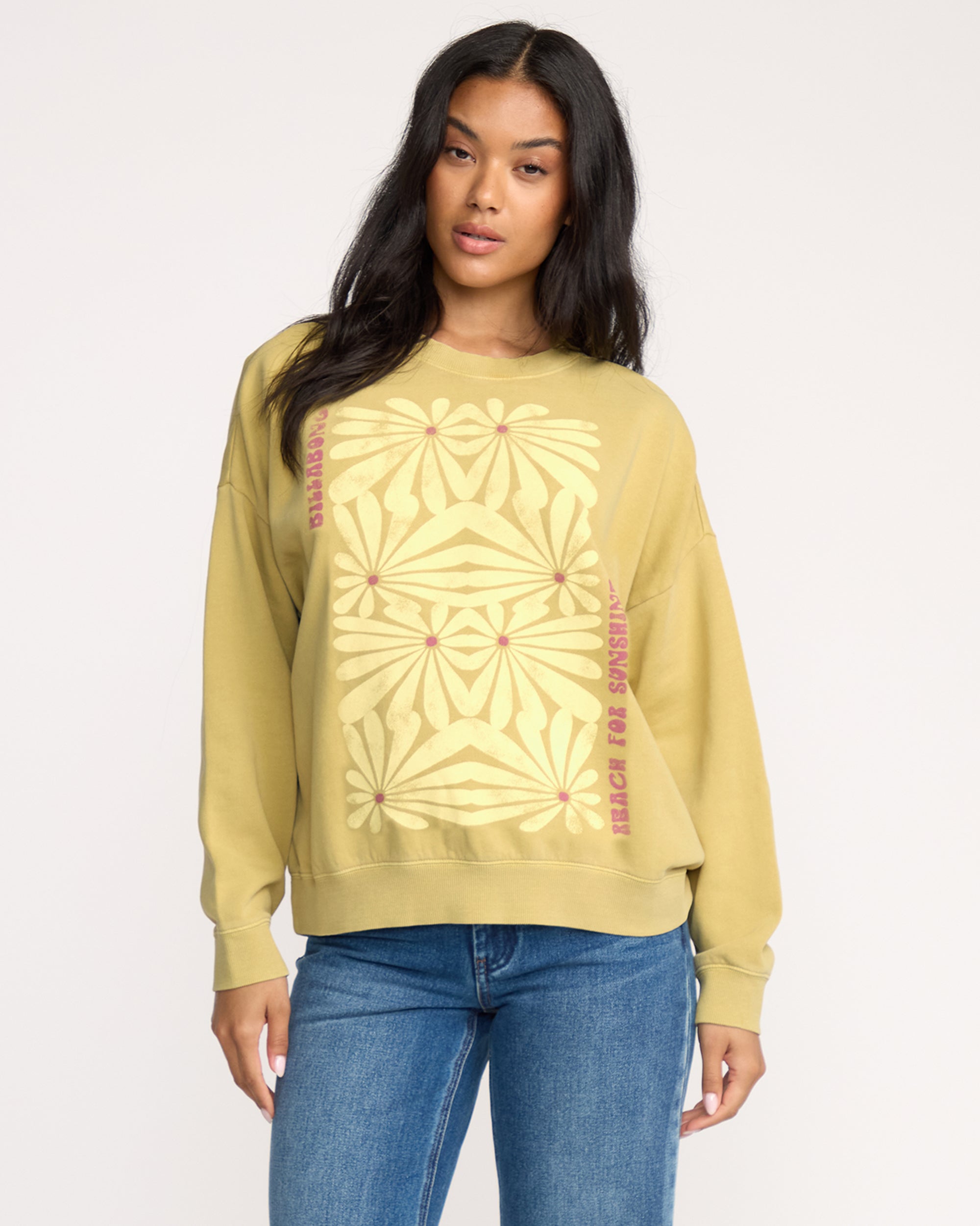 Echo Crewneck Sweatshirt - Light Olive - Image 2