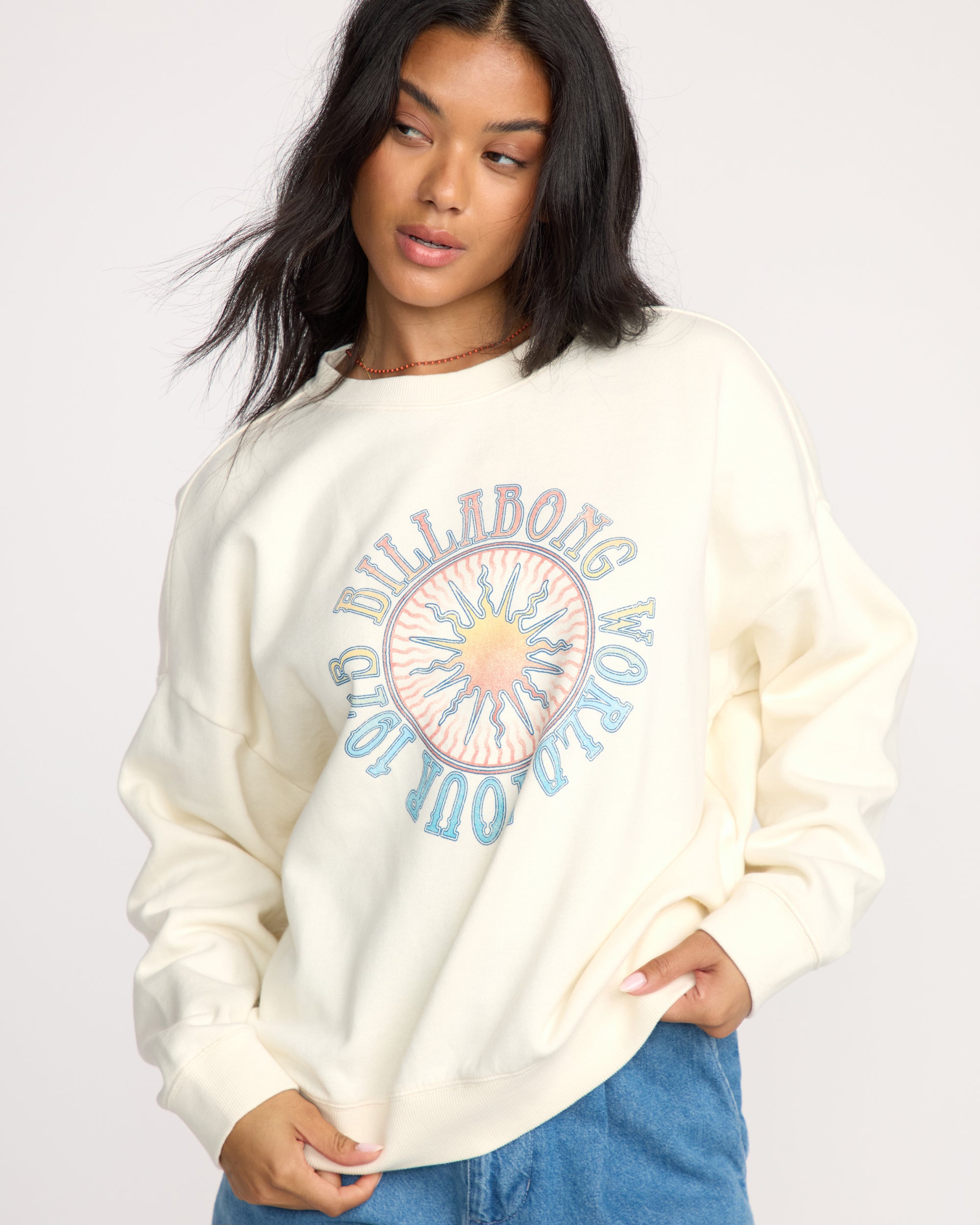 Echo Crewneck Sweatshirt - Salt Crystal - Image 5