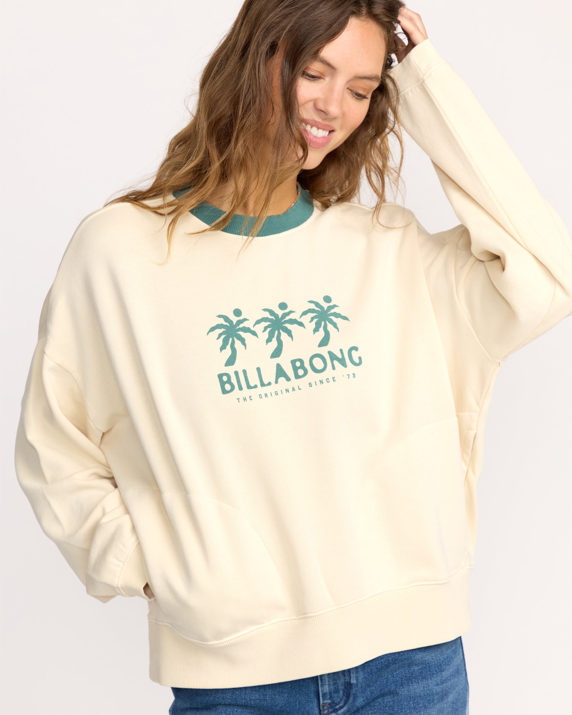Triple Palms Crewneck Sweatshirt - Whitecap - Image 7