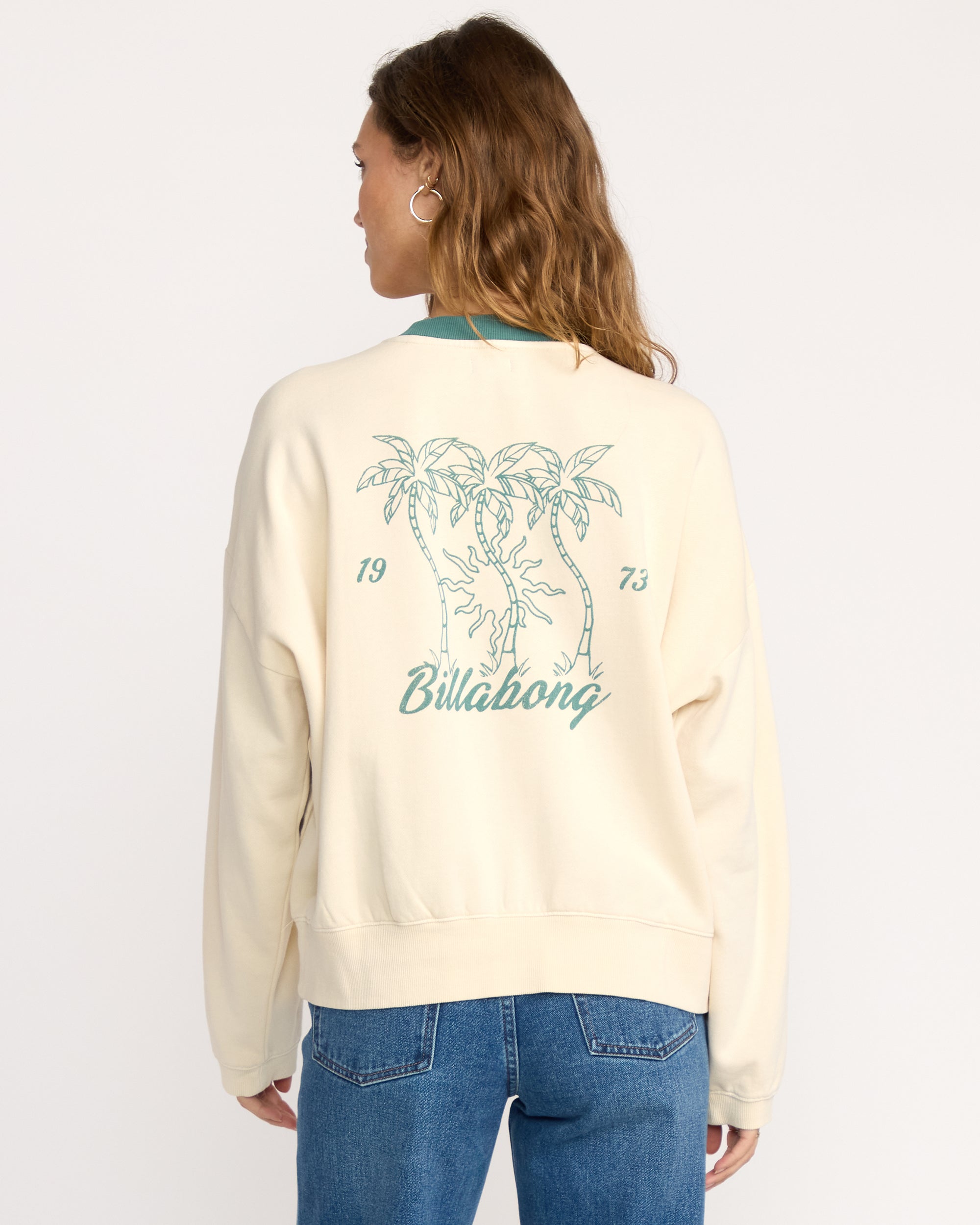 Triple Palms Crewneck Sweatshirt - Whitecap - Image 4
