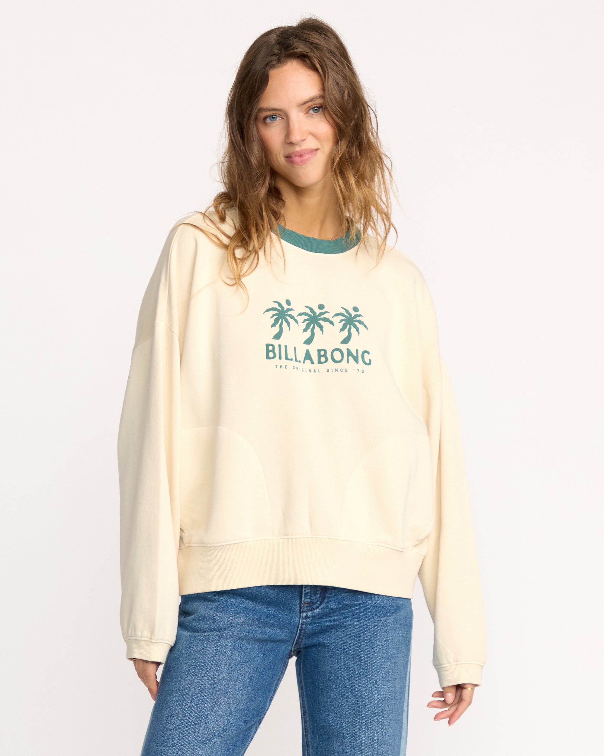 Triple Palms Crewneck Sweatshirt - Whitecap - Image 3