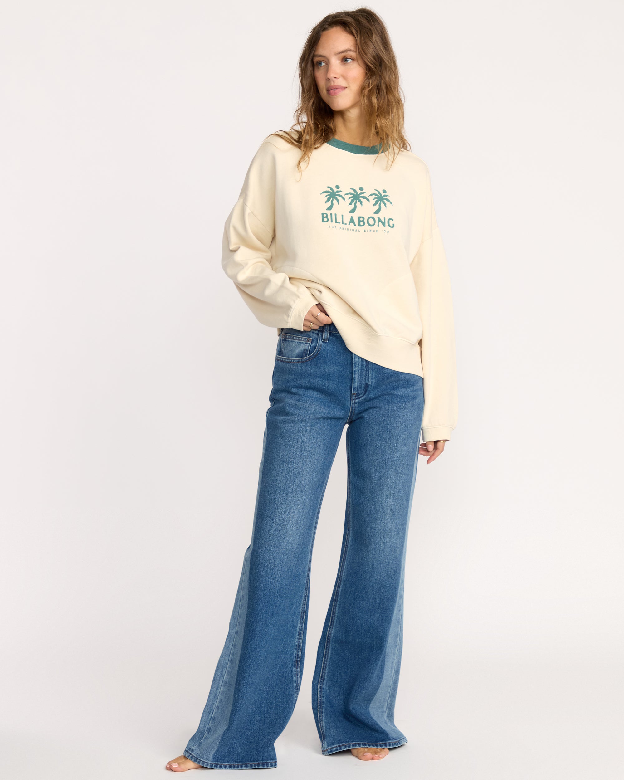 Triple Palms Crewneck Sweatshirt - Whitecap - Image 6