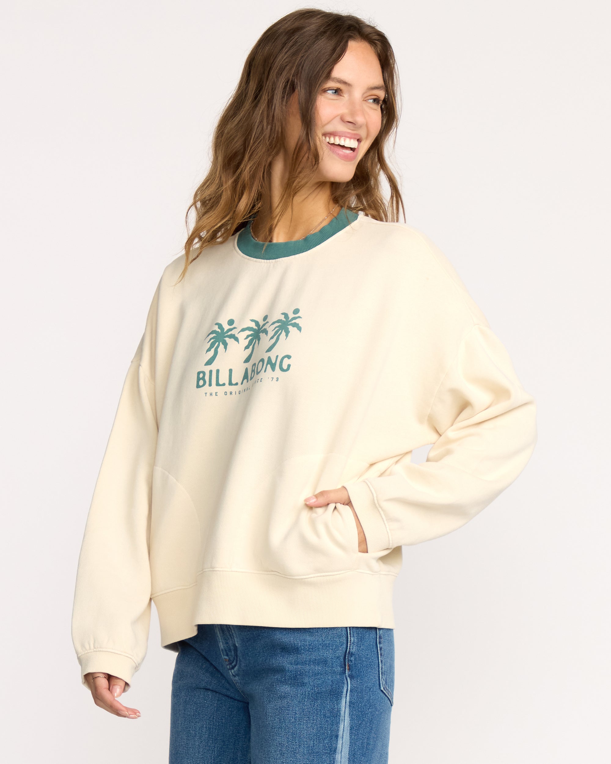 Triple Palms Crewneck Sweatshirt - Whitecap - Image 5