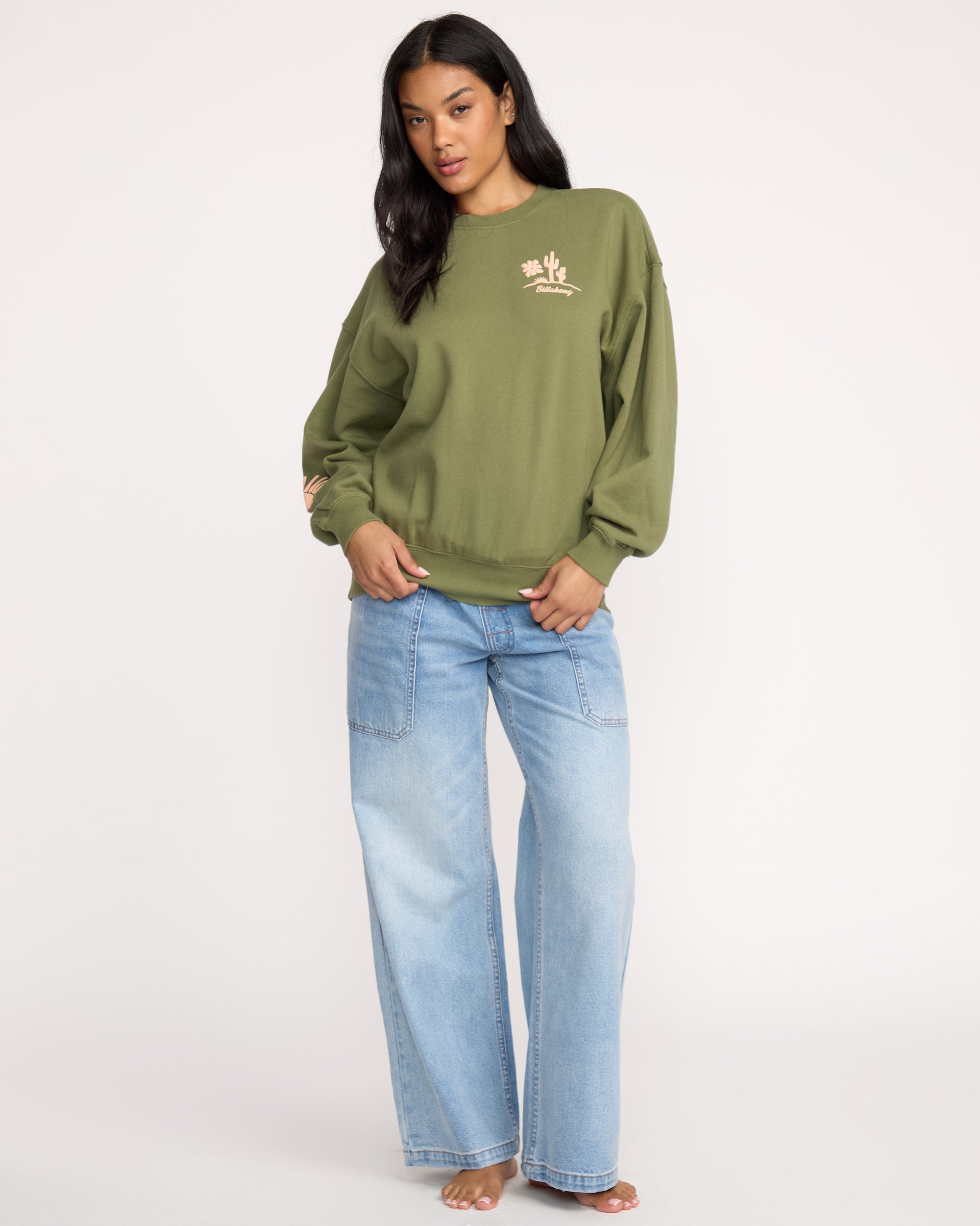 Sun Wave Livin Kendal Crewneck Sweatshirt - Luv Army - Image 3