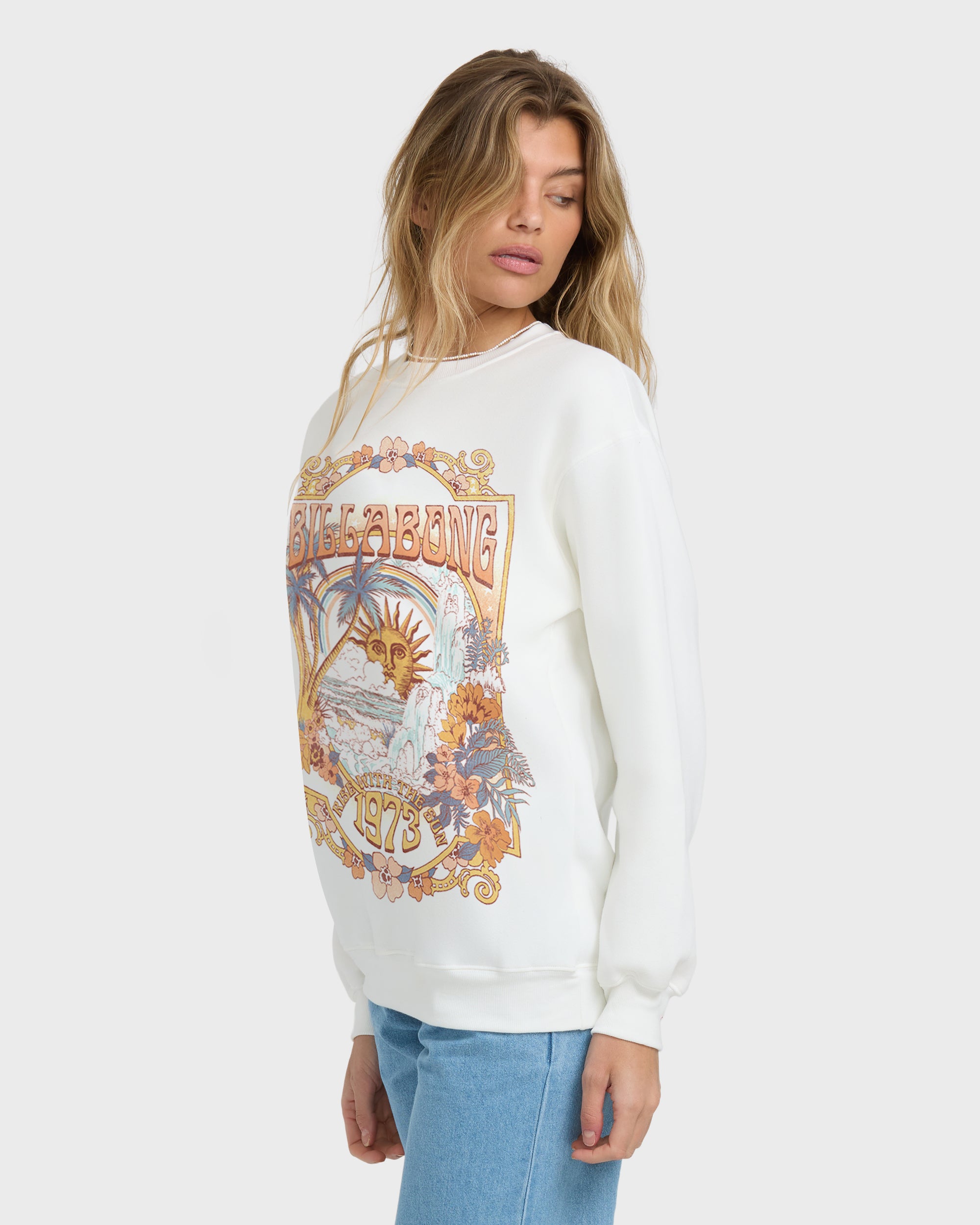 Seaside Dreams Crewneck Sweatshirt - Salt Crystal - Image 4