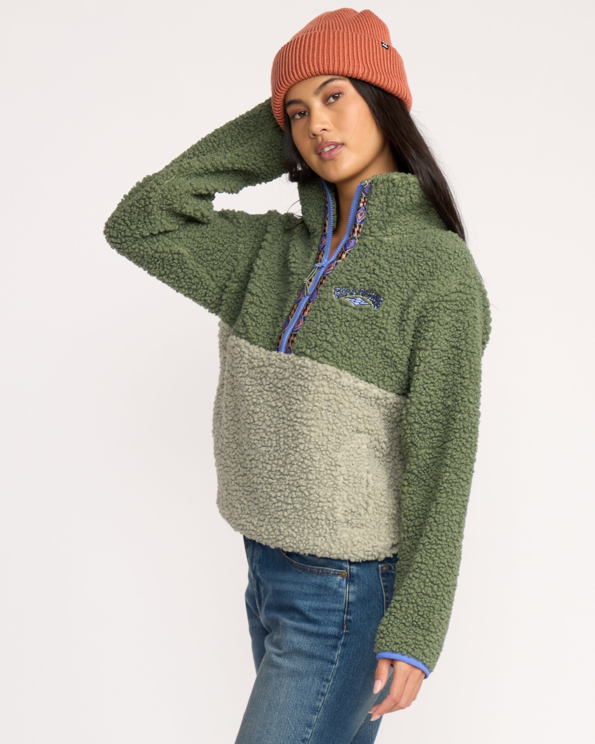 Horizon Mock Neck Half Zip Sweatshirt - Treehugger - Image 4