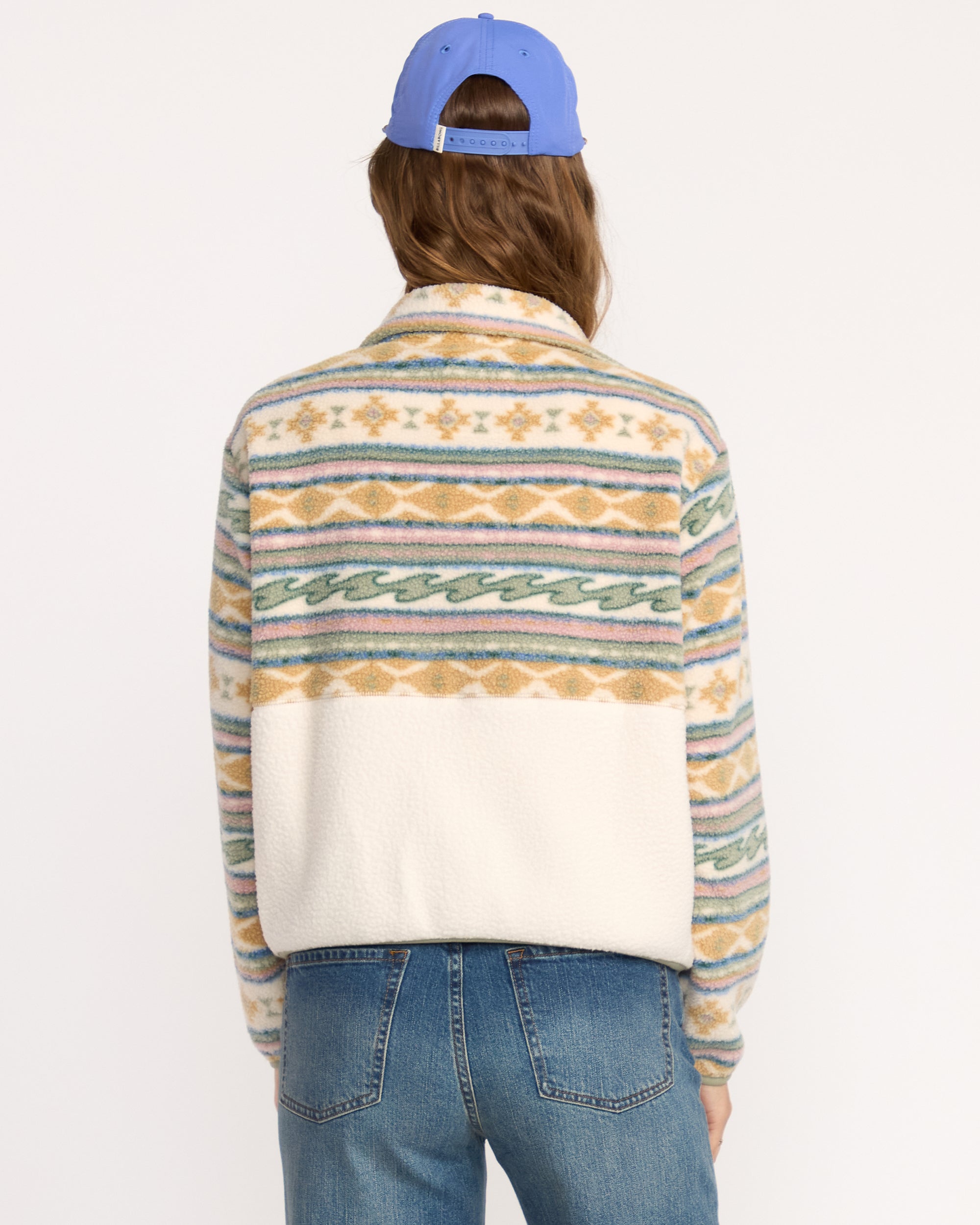 Rock Jetty Mock Neck Zip Sweatshirt - Whitecap - Image 7