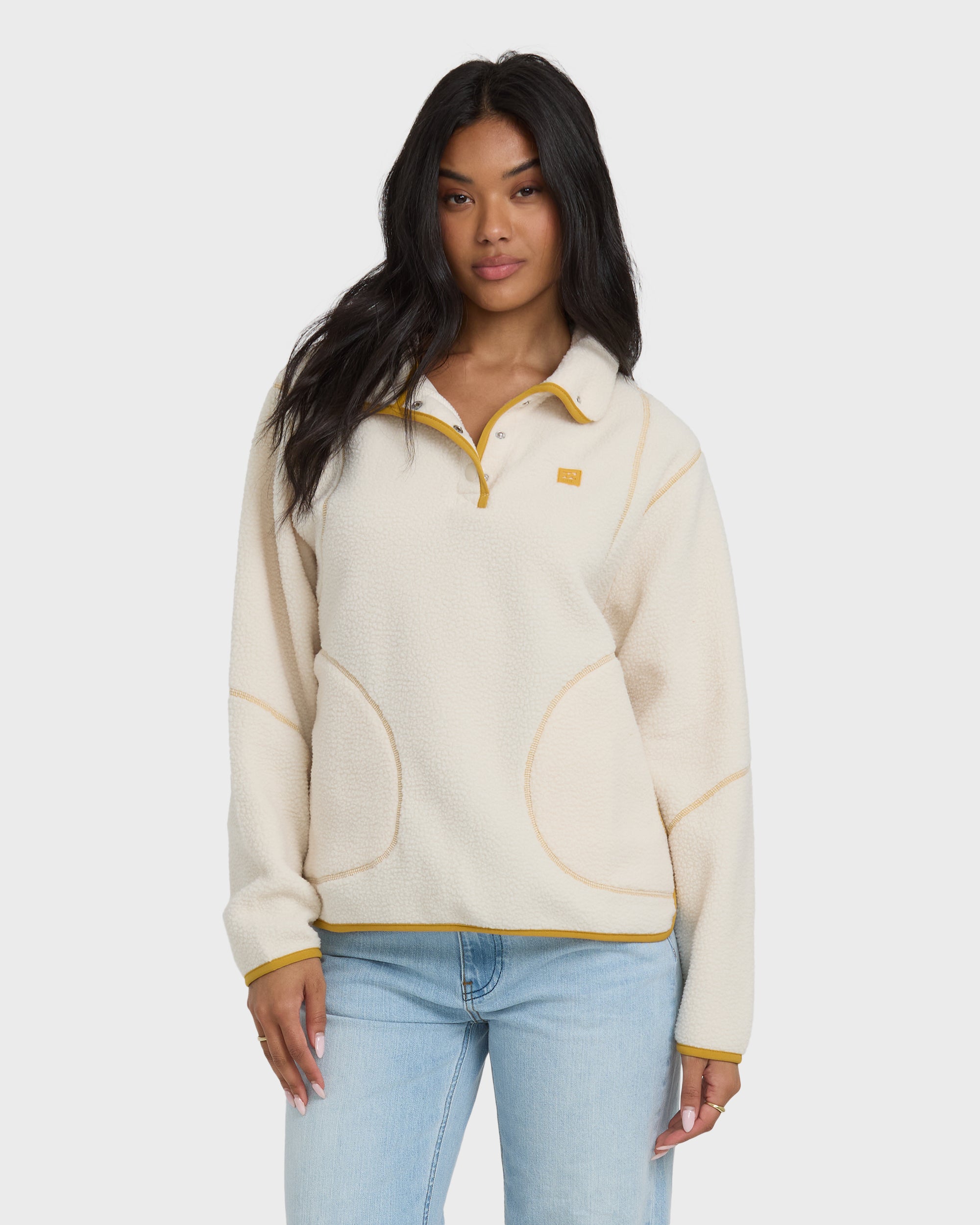 Streamer Half Snap Sweatshirt - Whitecap